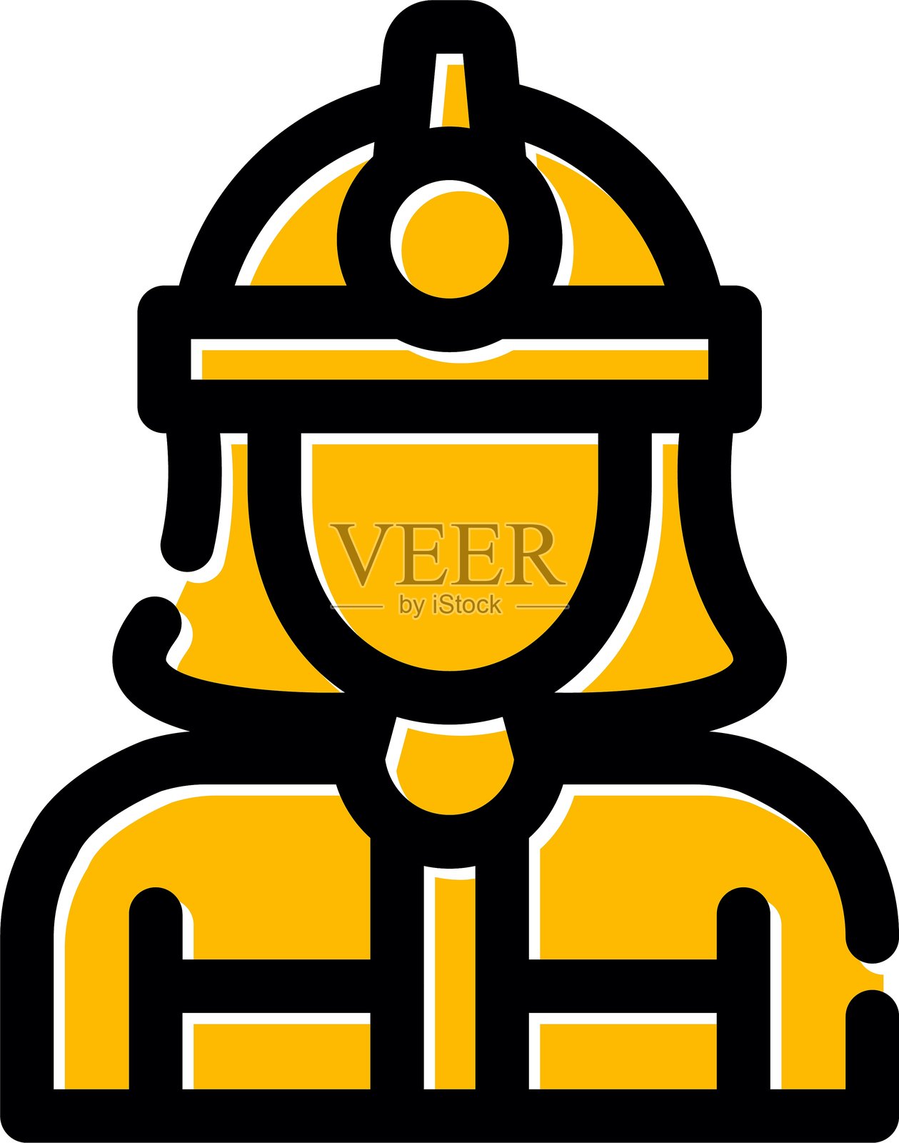 消防员图标插画图片素材