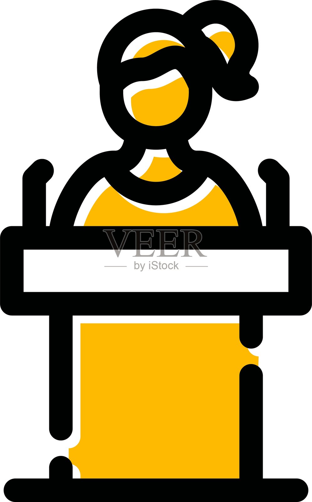 政治家图标插画图片素材