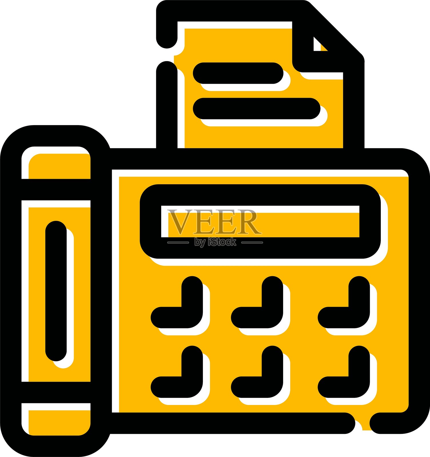 传真图标插画图片素材