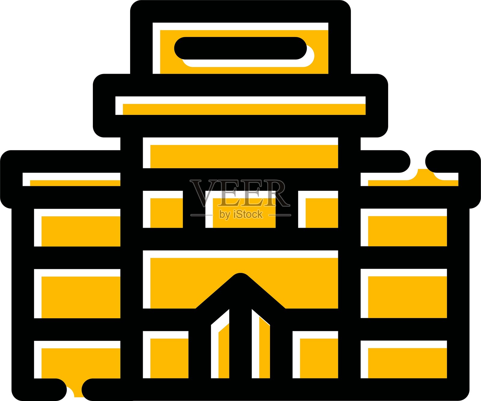 酒店图标插画图片素材