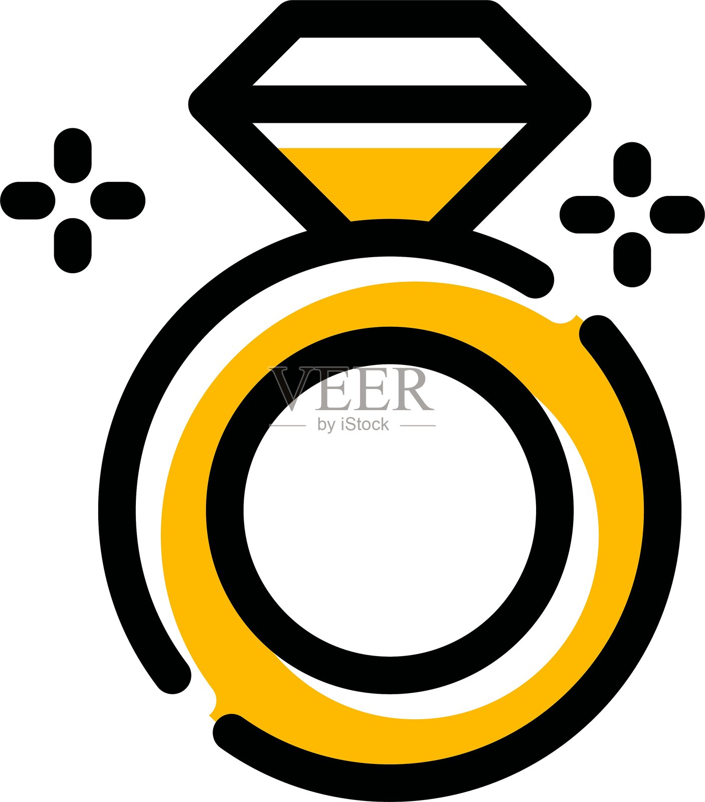 钻戒图标插画图片素材