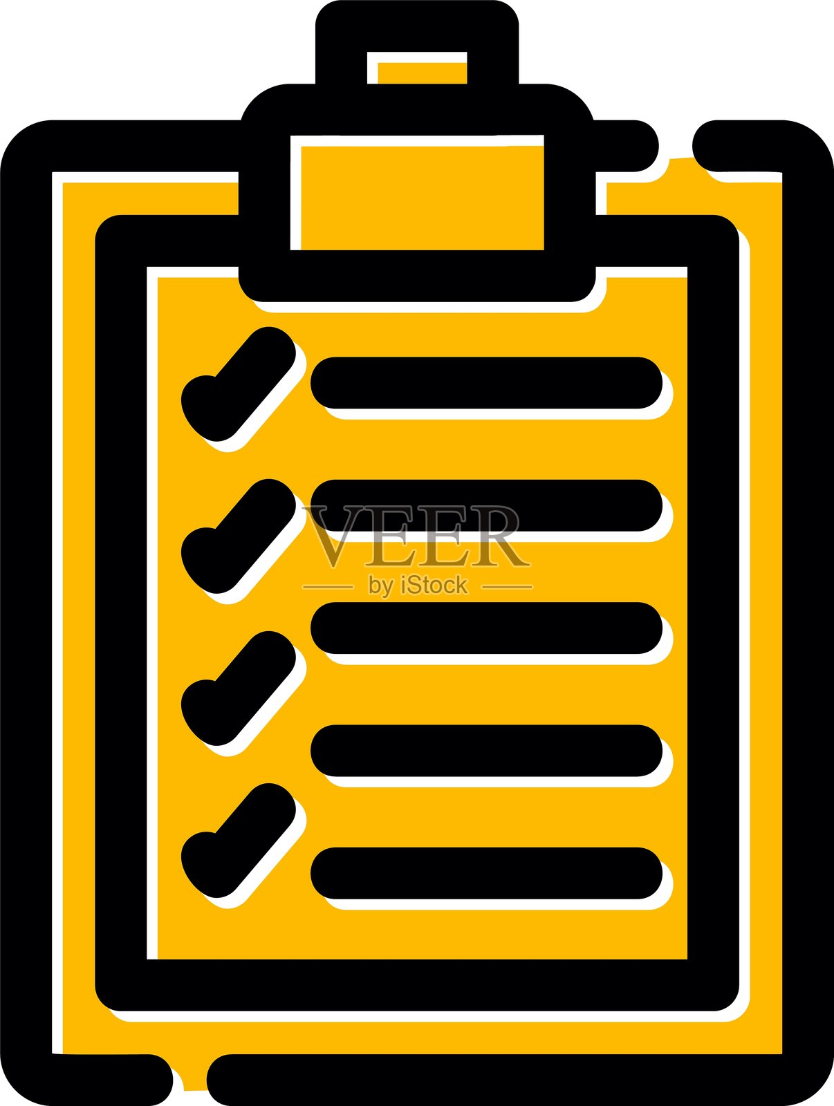 剪贴板图标插画图片素材