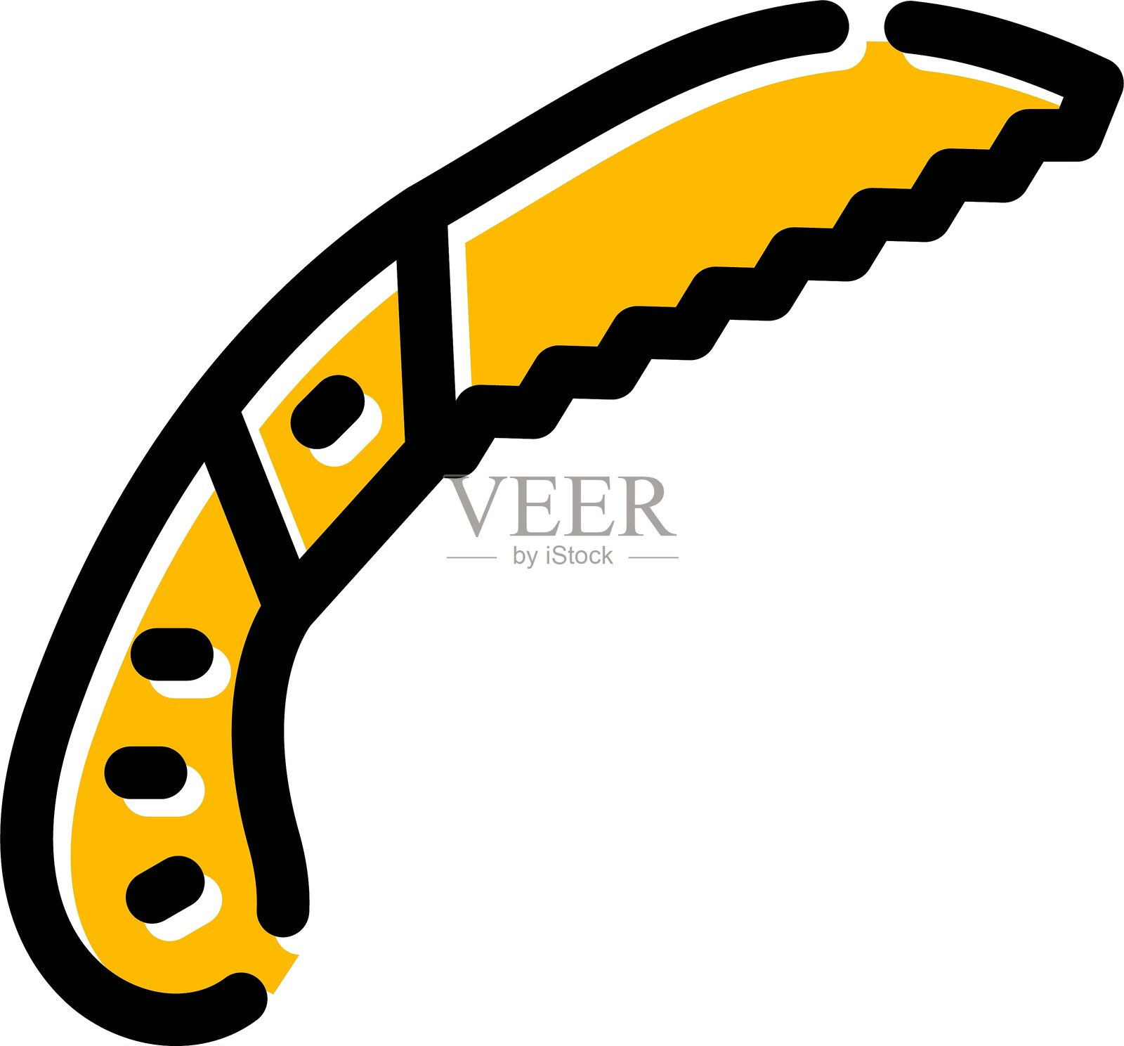 修枝锯图标插画图片素材