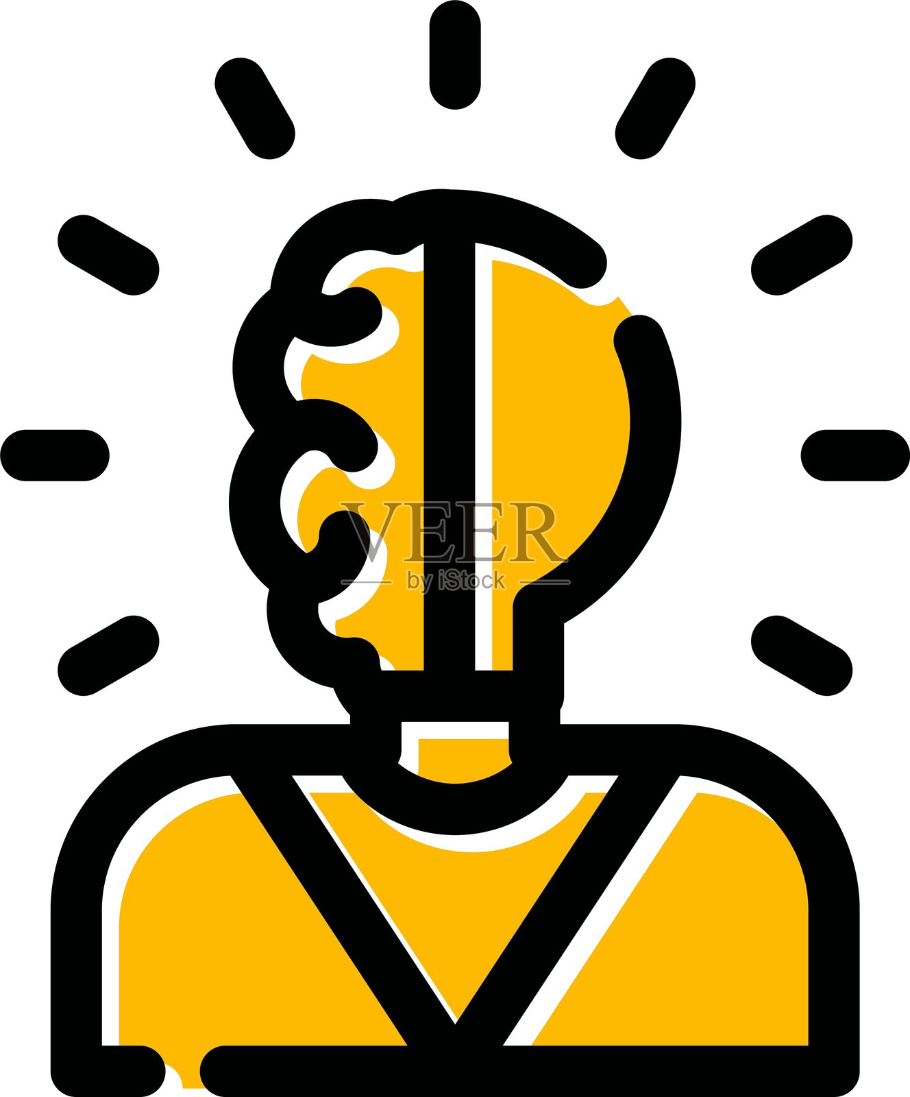 商人图标插画图片素材