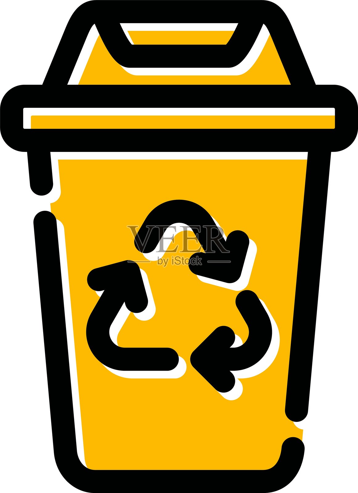 回收箱图标插画图片素材