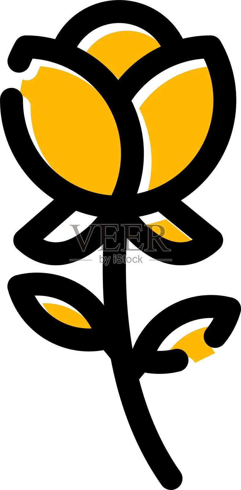 玫瑰图标插画图片素材