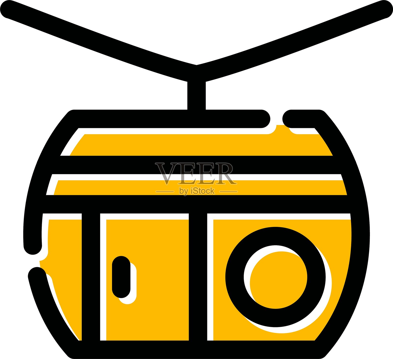 缆车图标插画图片素材