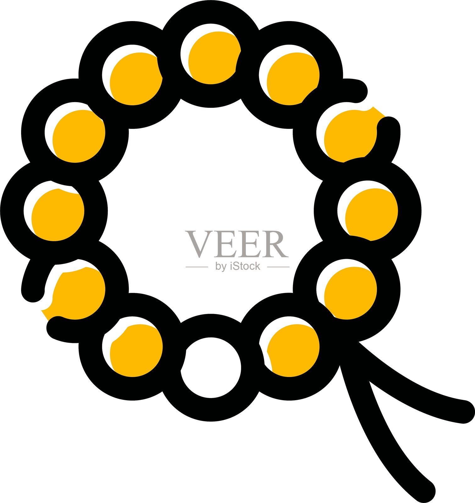 玫瑰经图标插画图片素材