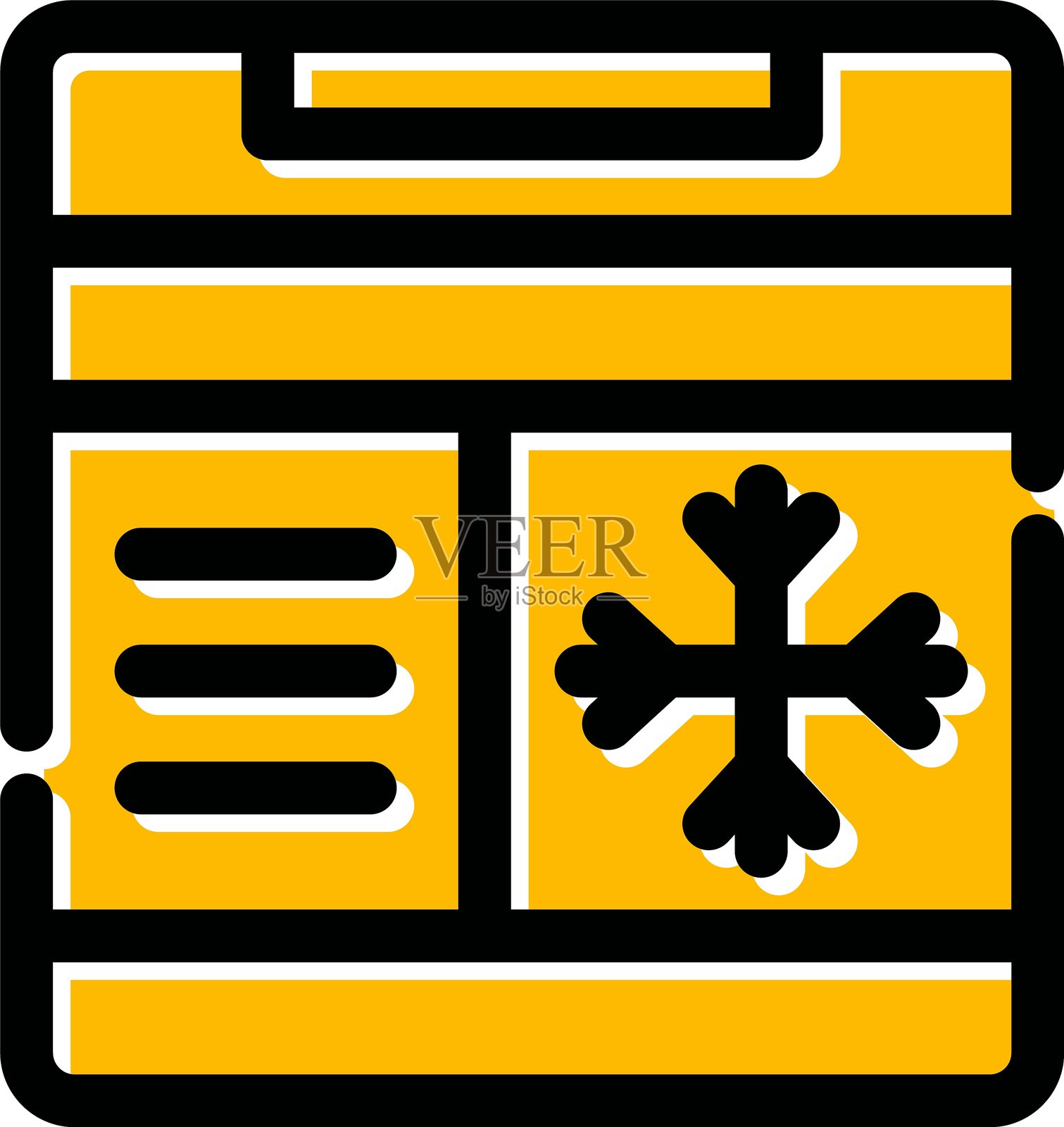 冰箱图标插画图片素材