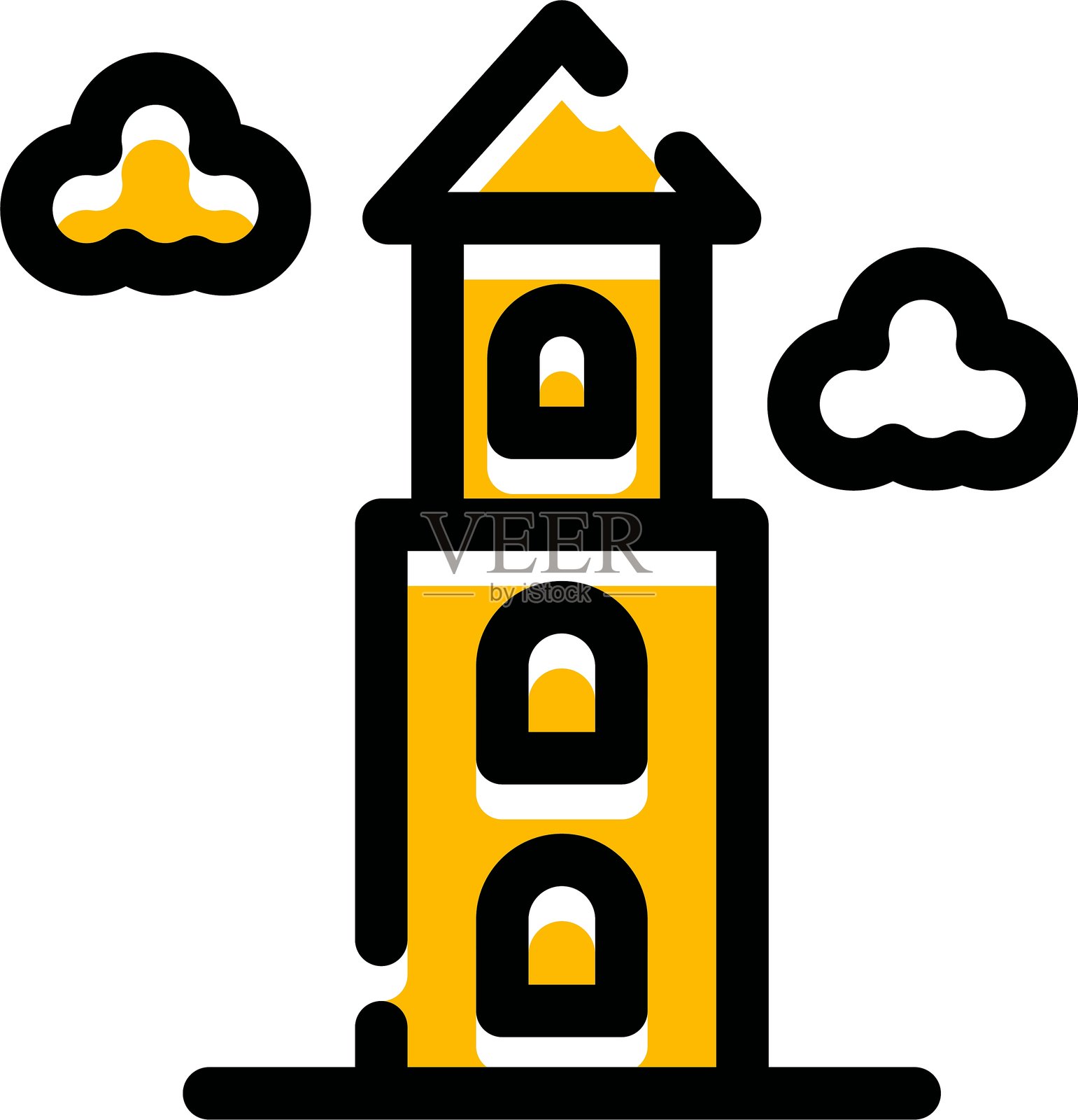 塔图标插画图片素材