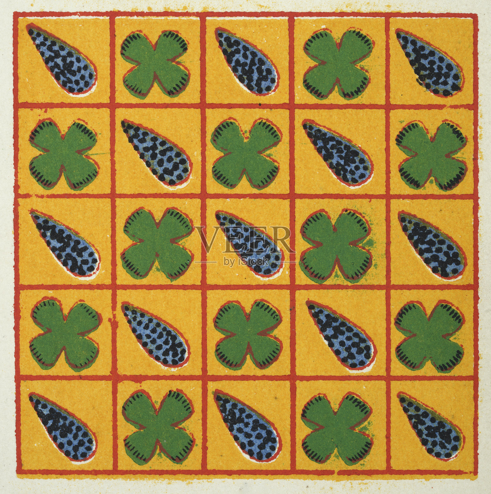 古埃及装饰艺术图案，抽象背景，复古装饰插图插画图片素材