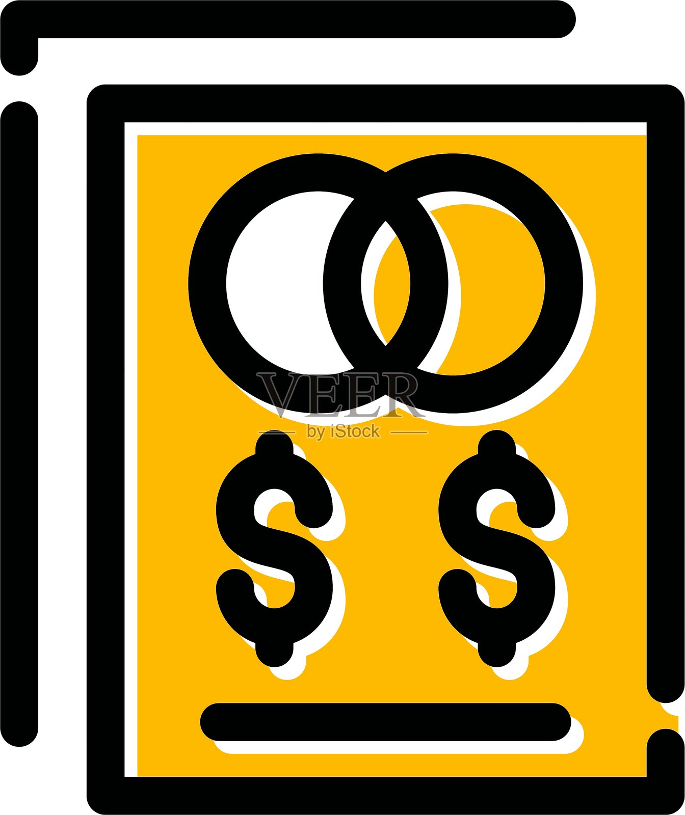 婚礼合同图标插画图片素材