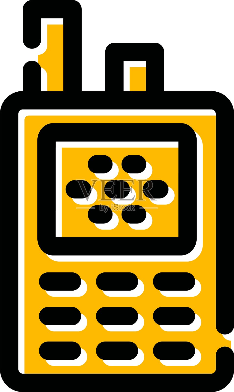 对讲机图标插画图片素材