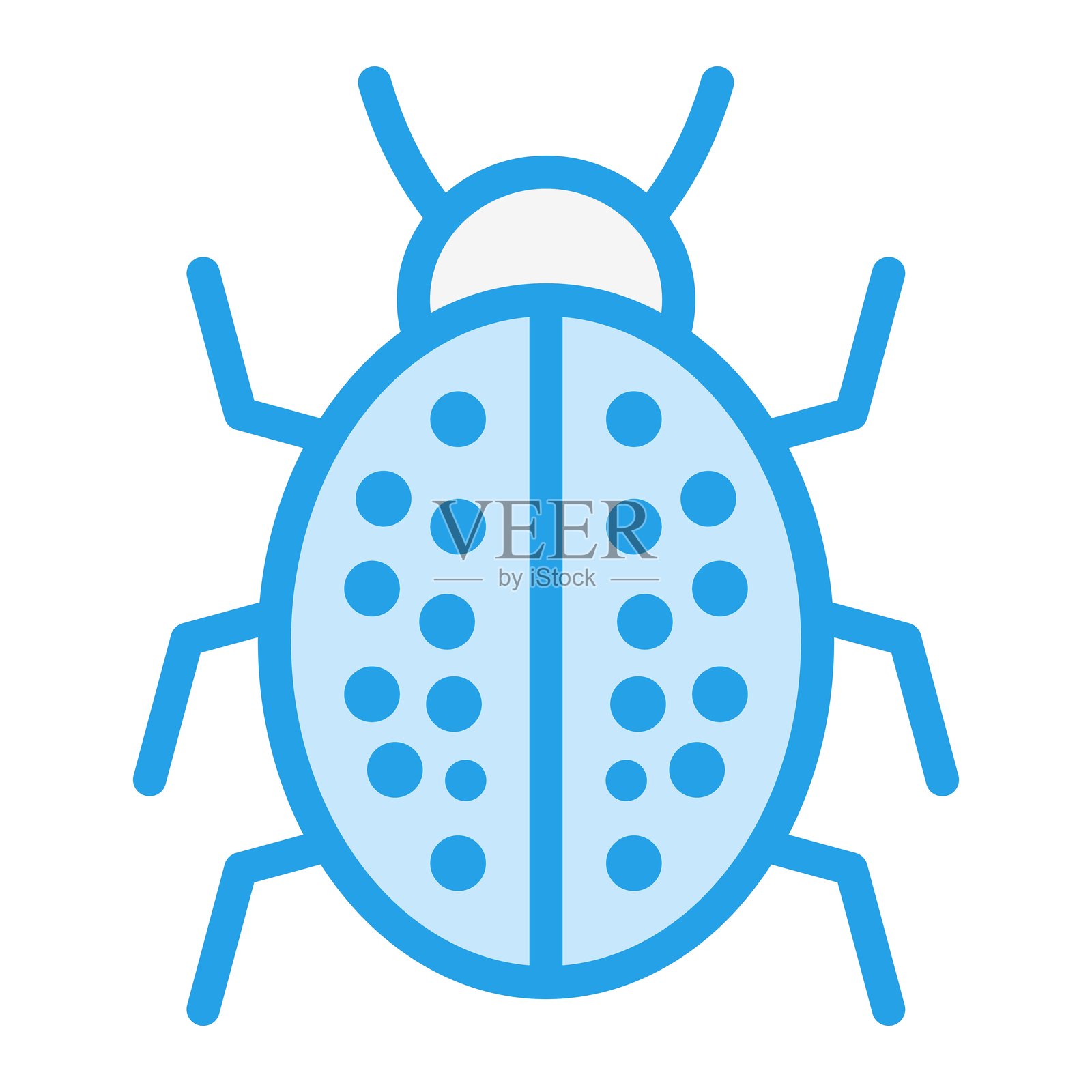 瓢虫矢量图标设计插图插画图片素材