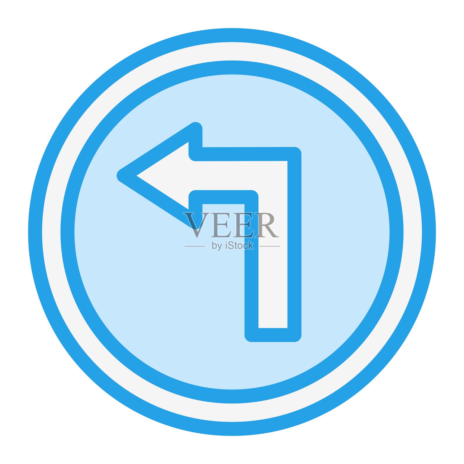 左侧方向的矢量图标设计插图插画图片素材