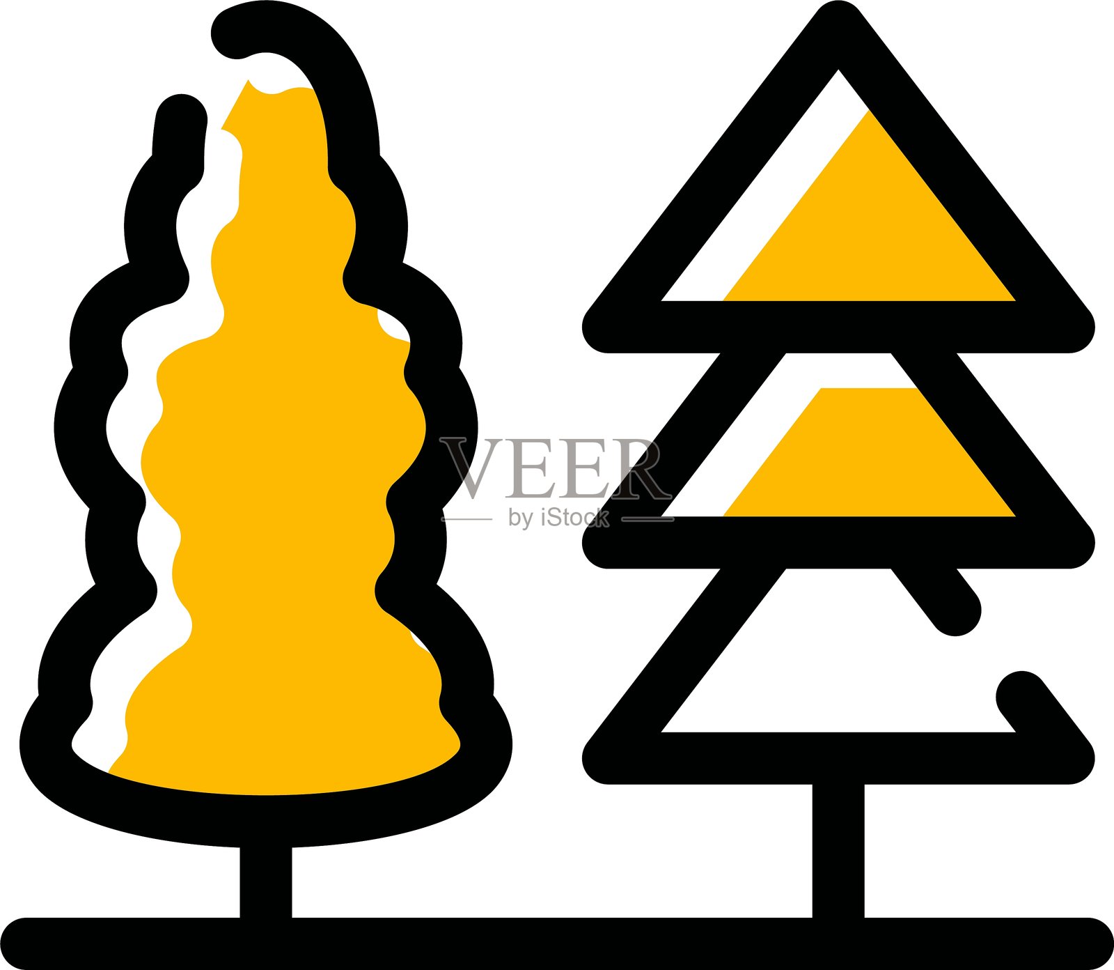 森林图标插画图片素材