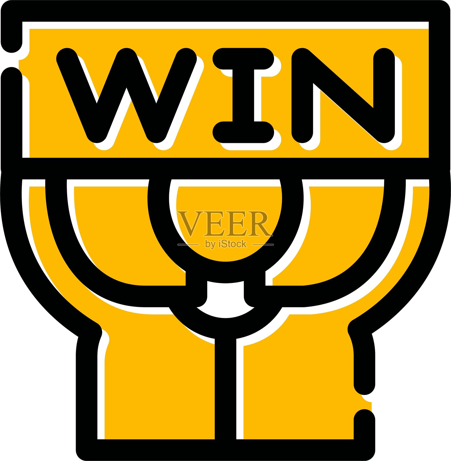 胜利图标插画图片素材