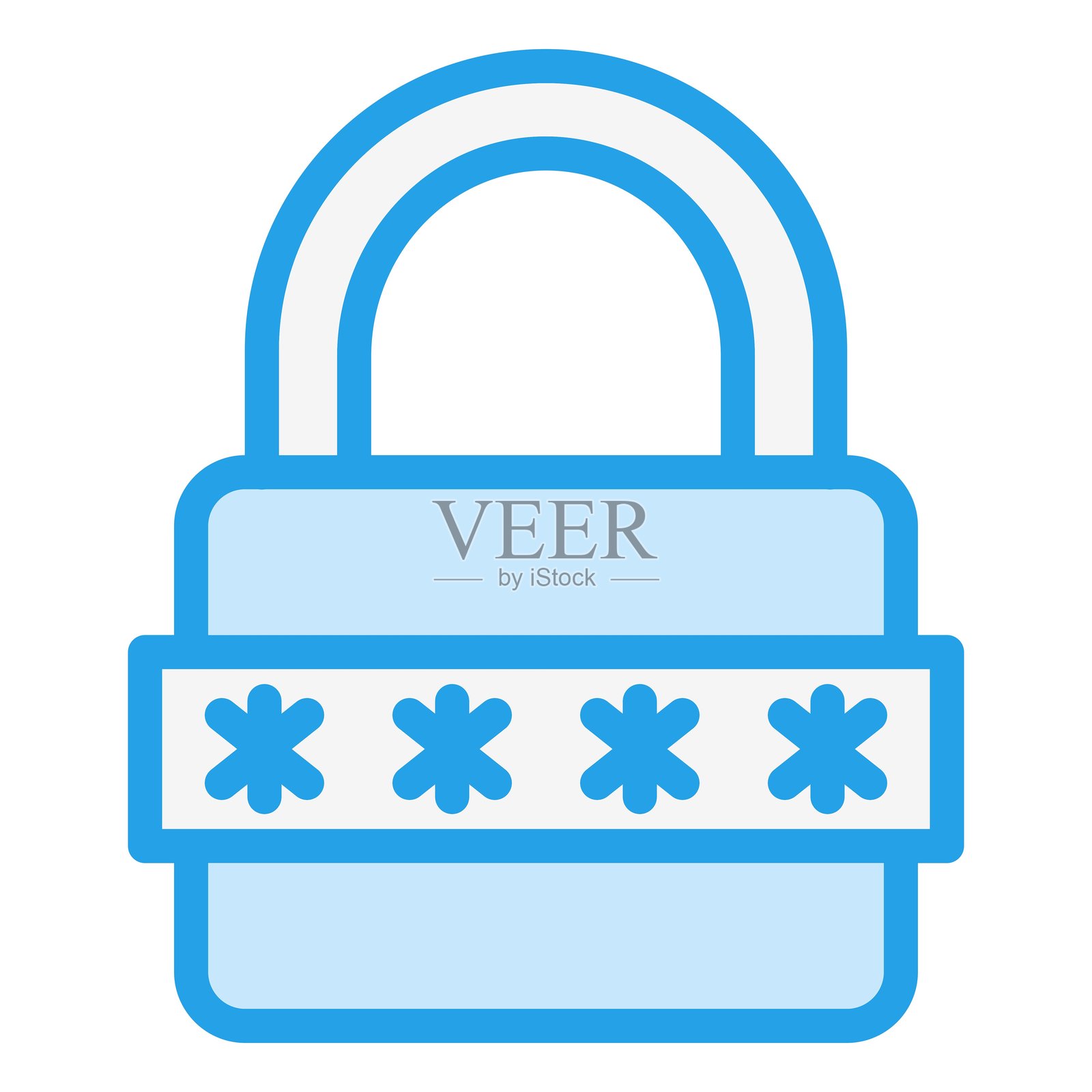 密码矢量图标设计插图插画图片素材