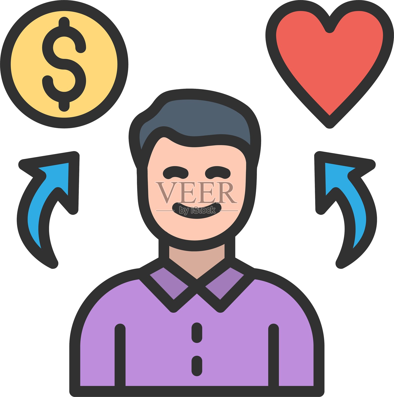 需要填充轮廓图标插画图片素材