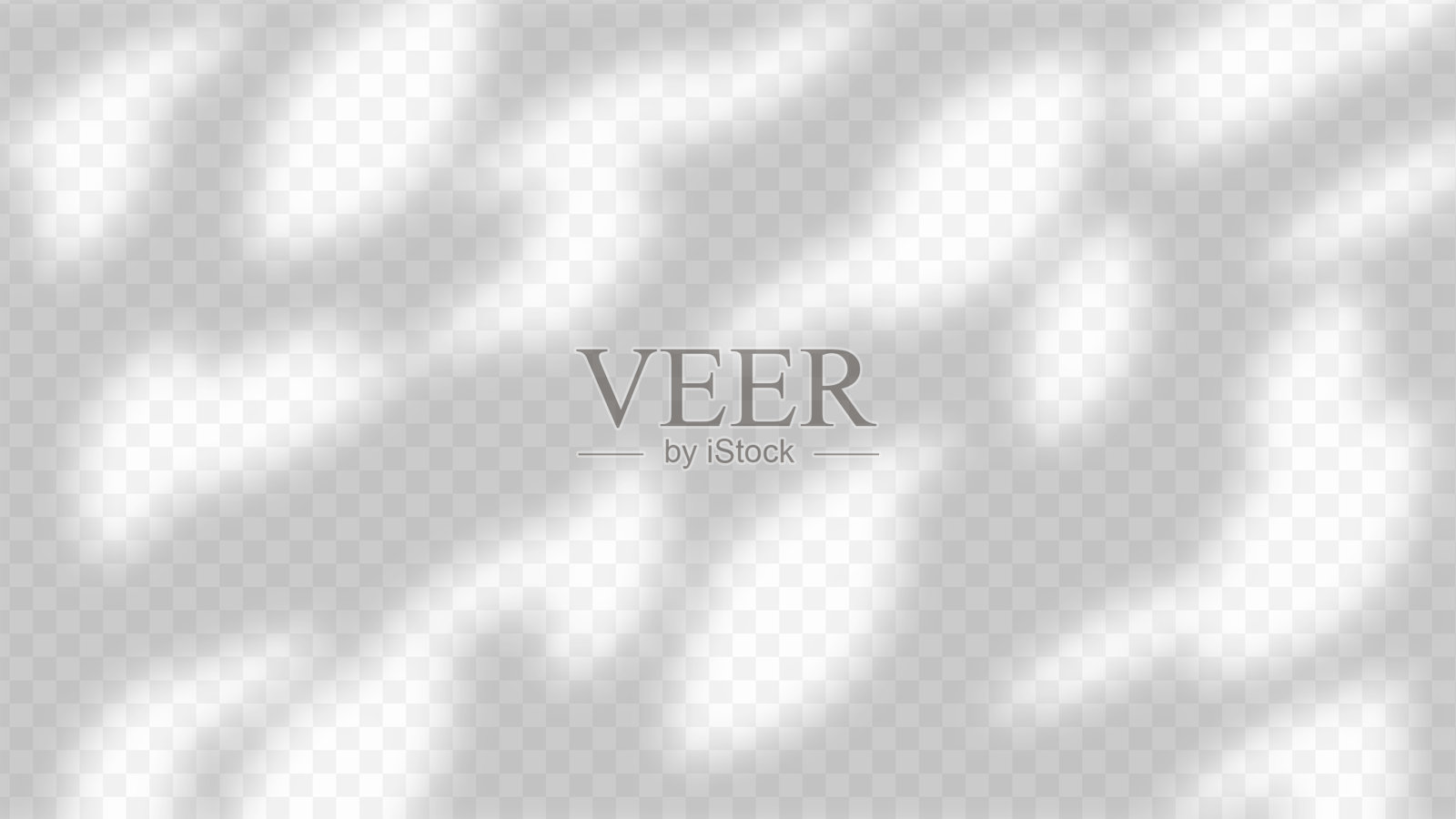 树和叶子的阴影，带有透明背景。阴影叠加效果的设计模板样机。插画图片素材