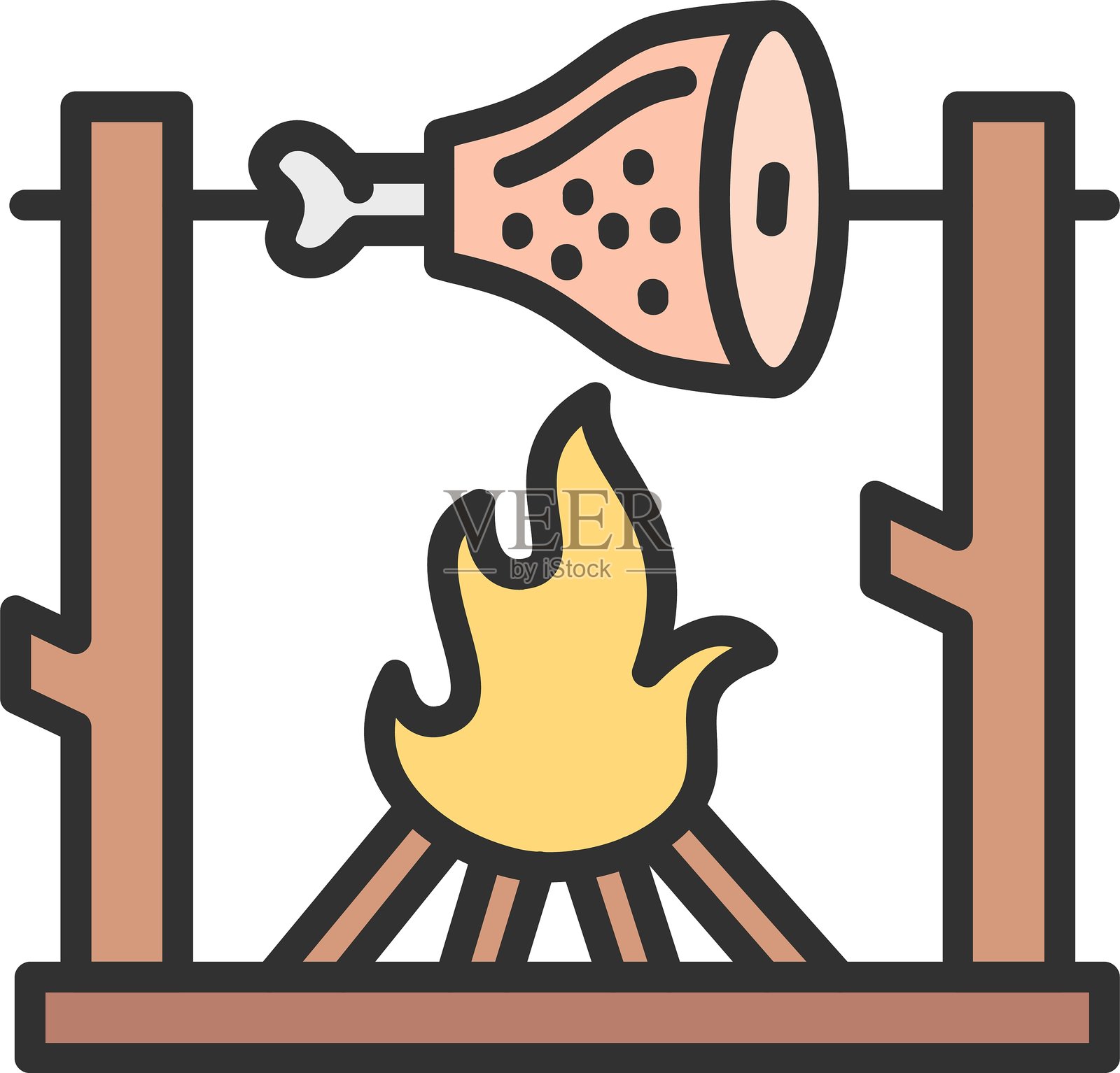 烹饪大纲填充图标插画图片素材