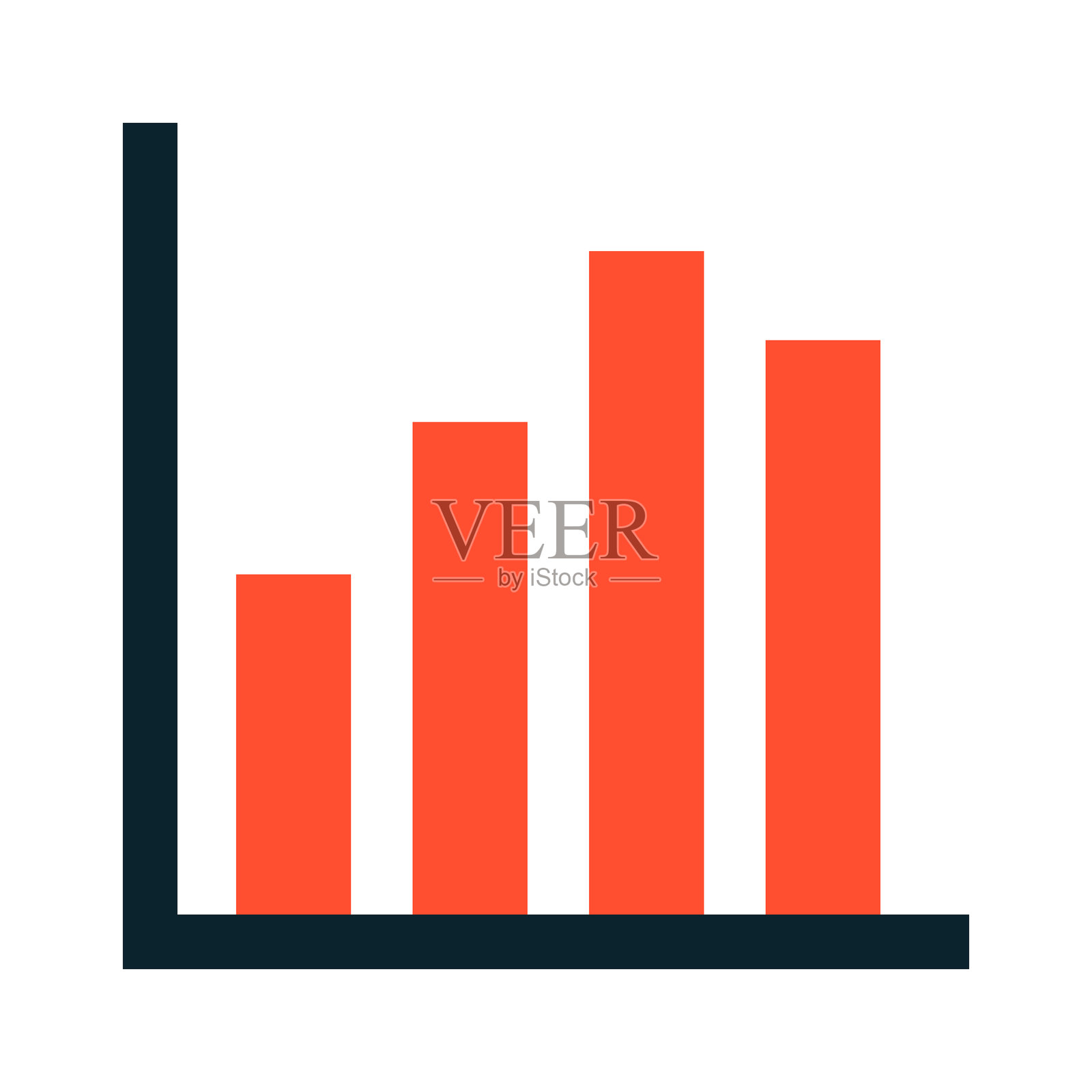 柱状图图标  条形图插画图片素材