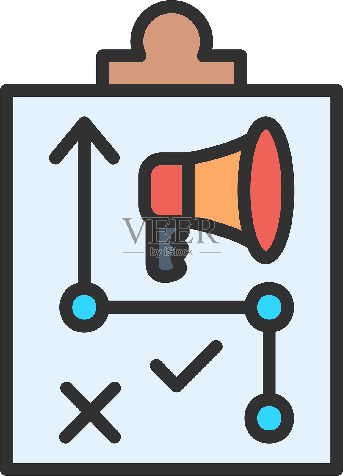 市场营销策略大纲填充图标插画图片素材