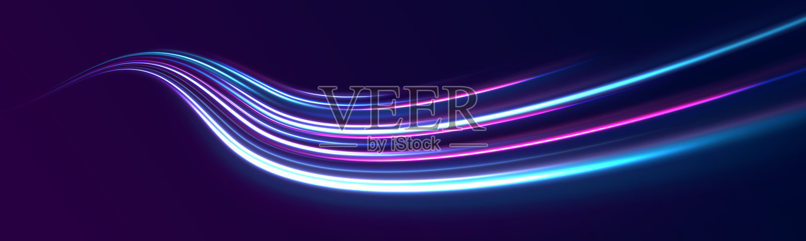 速度霓虹线插画图片素材