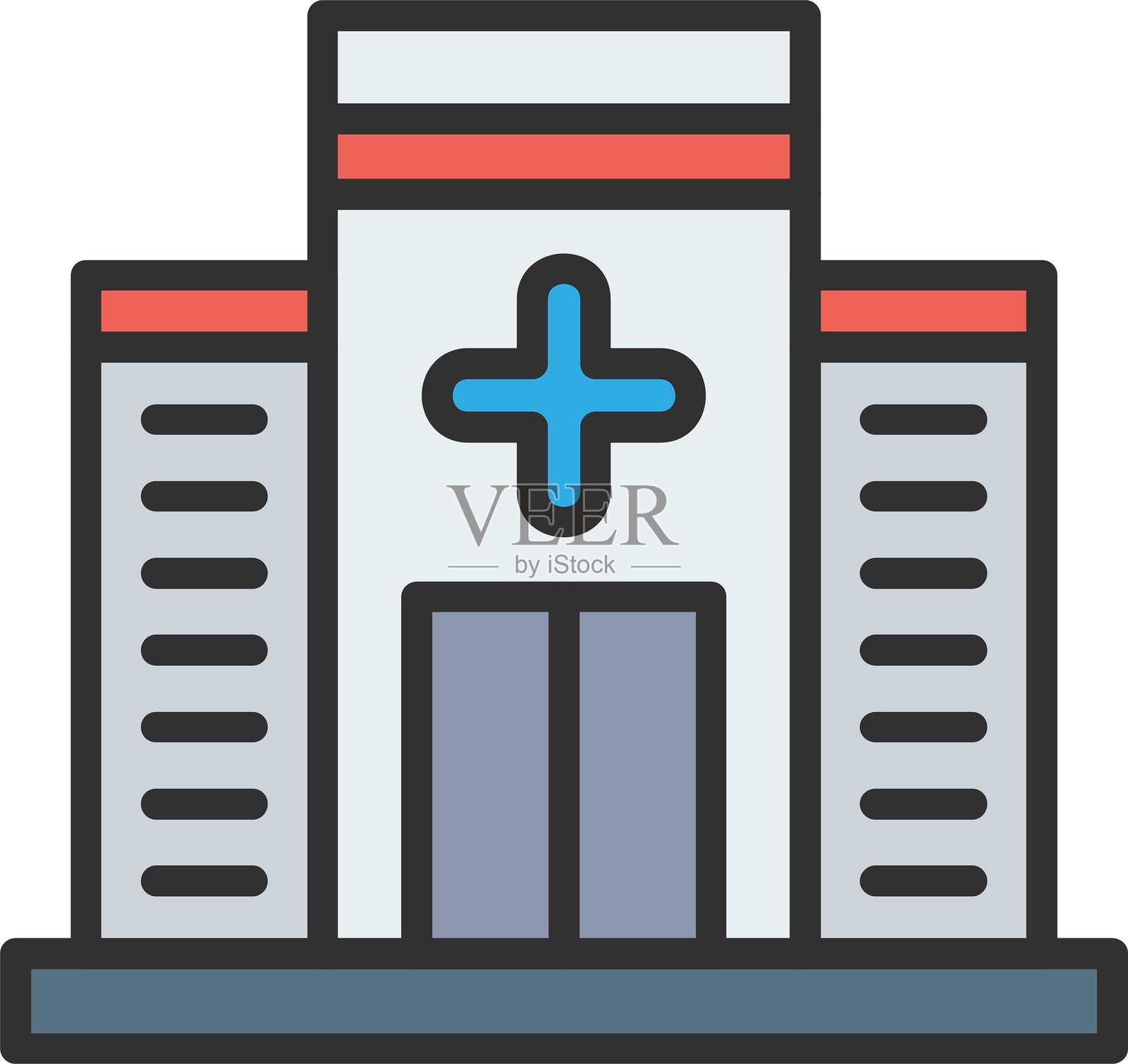 组织结构图标填充插画图片素材