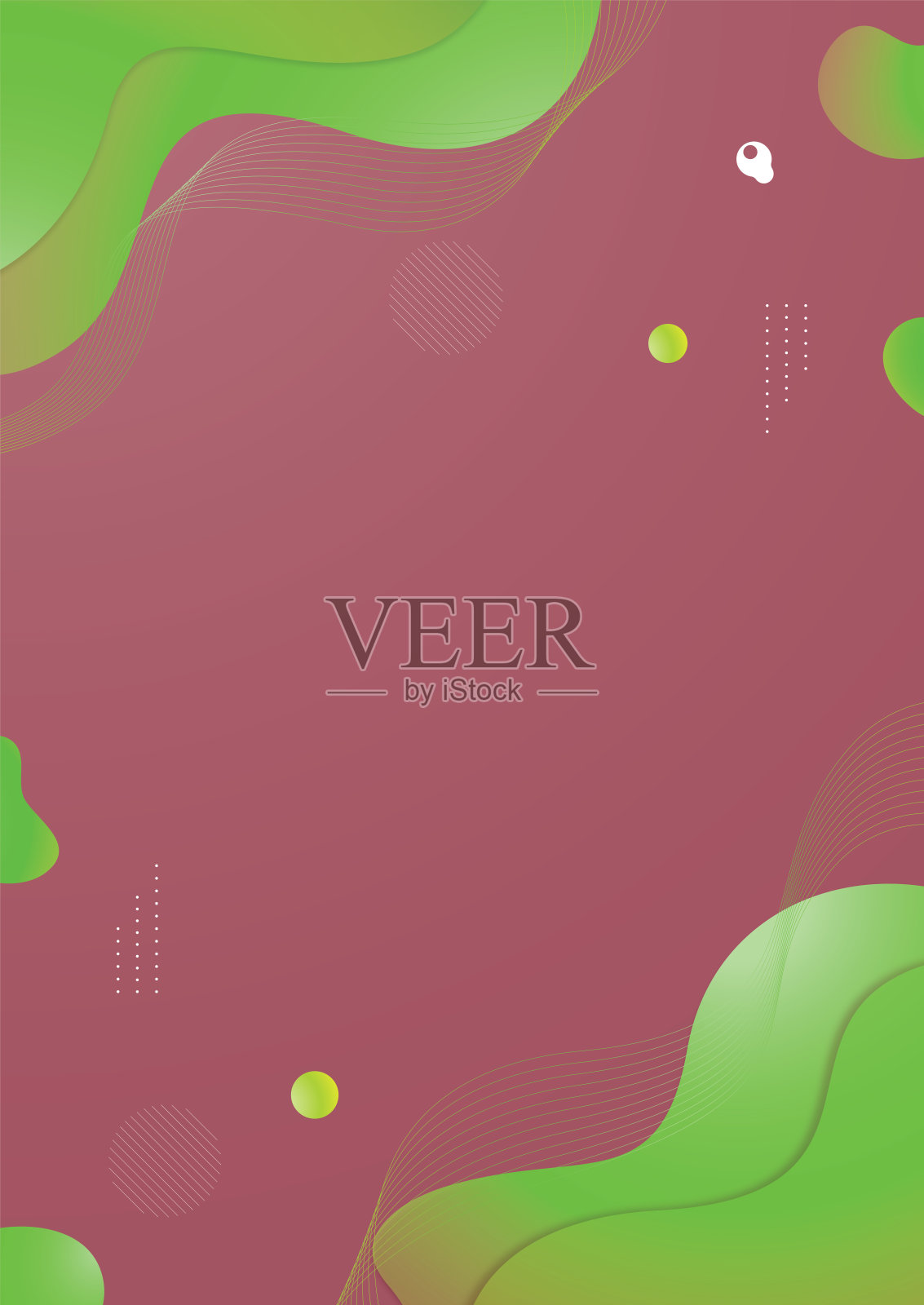 抽象背景波浪风格插画图片素材