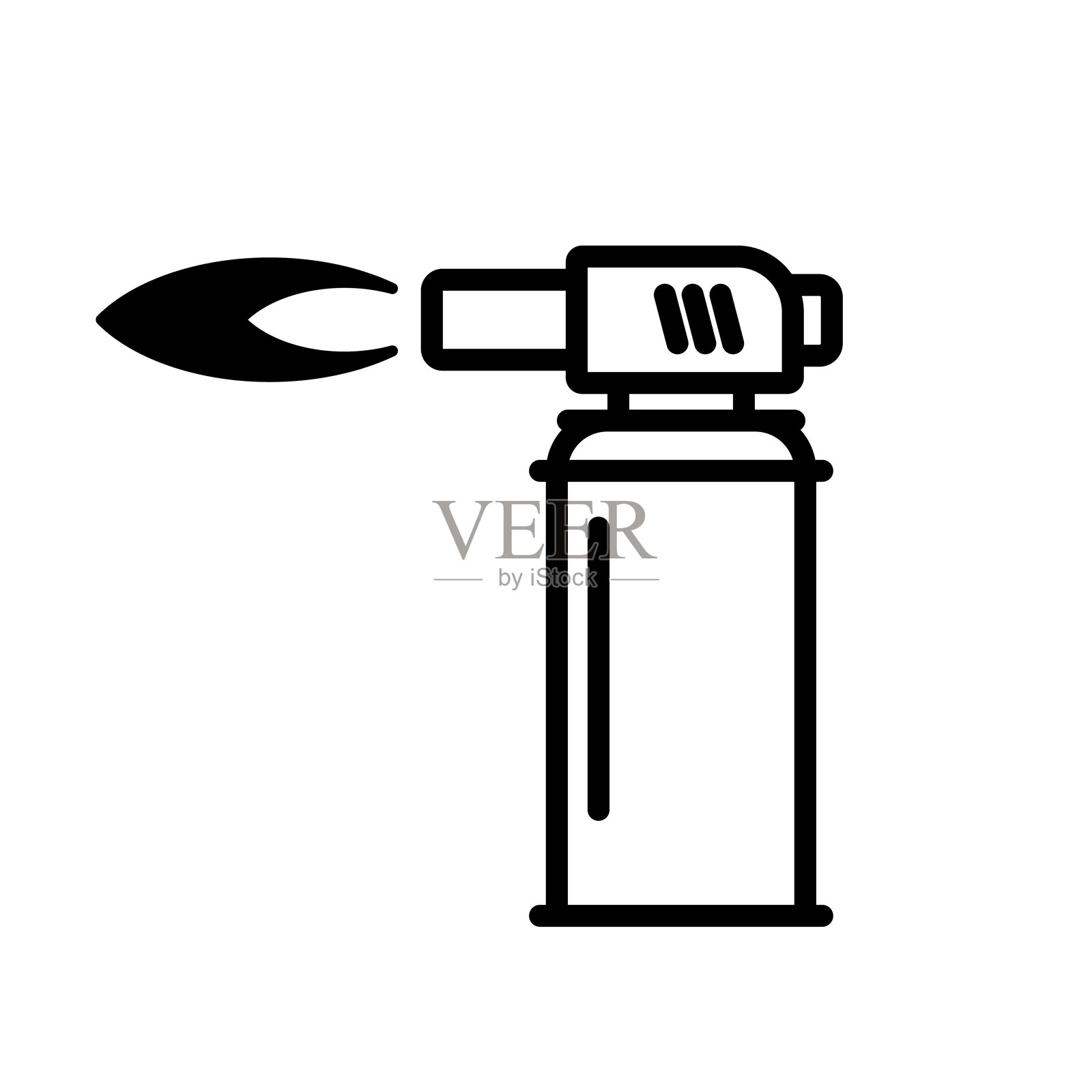 喷灯线条图标插画图片素材