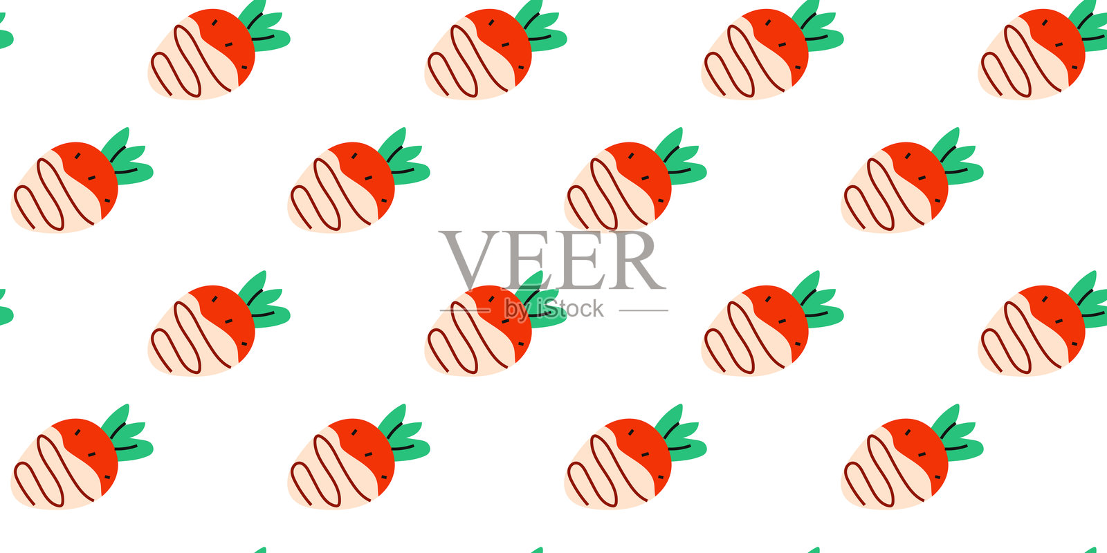 可爱多彩的卡通胡萝卜图案，完美适用于有趣和异想天开的设计插画图片素材