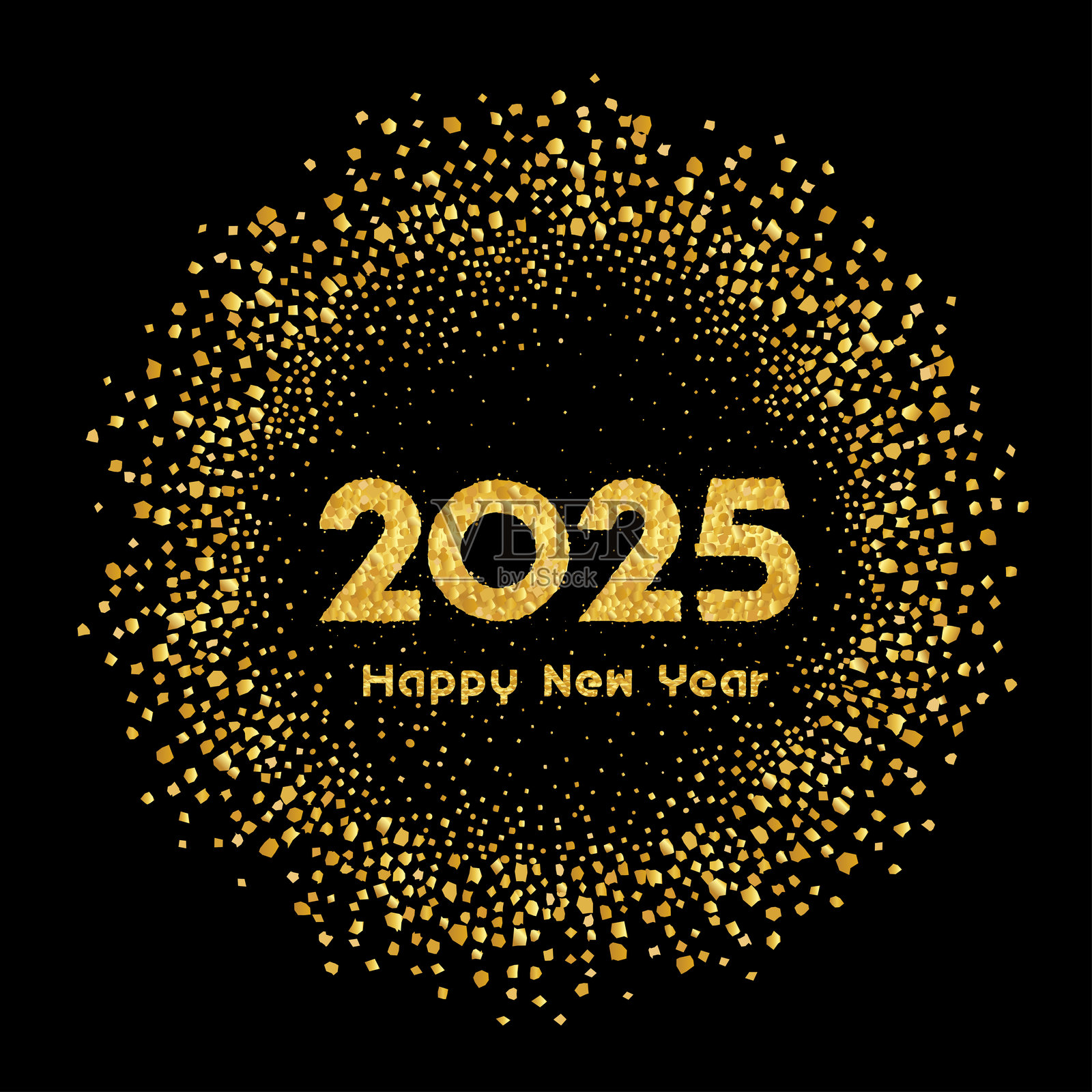 新年快乐 2025插画图片素材