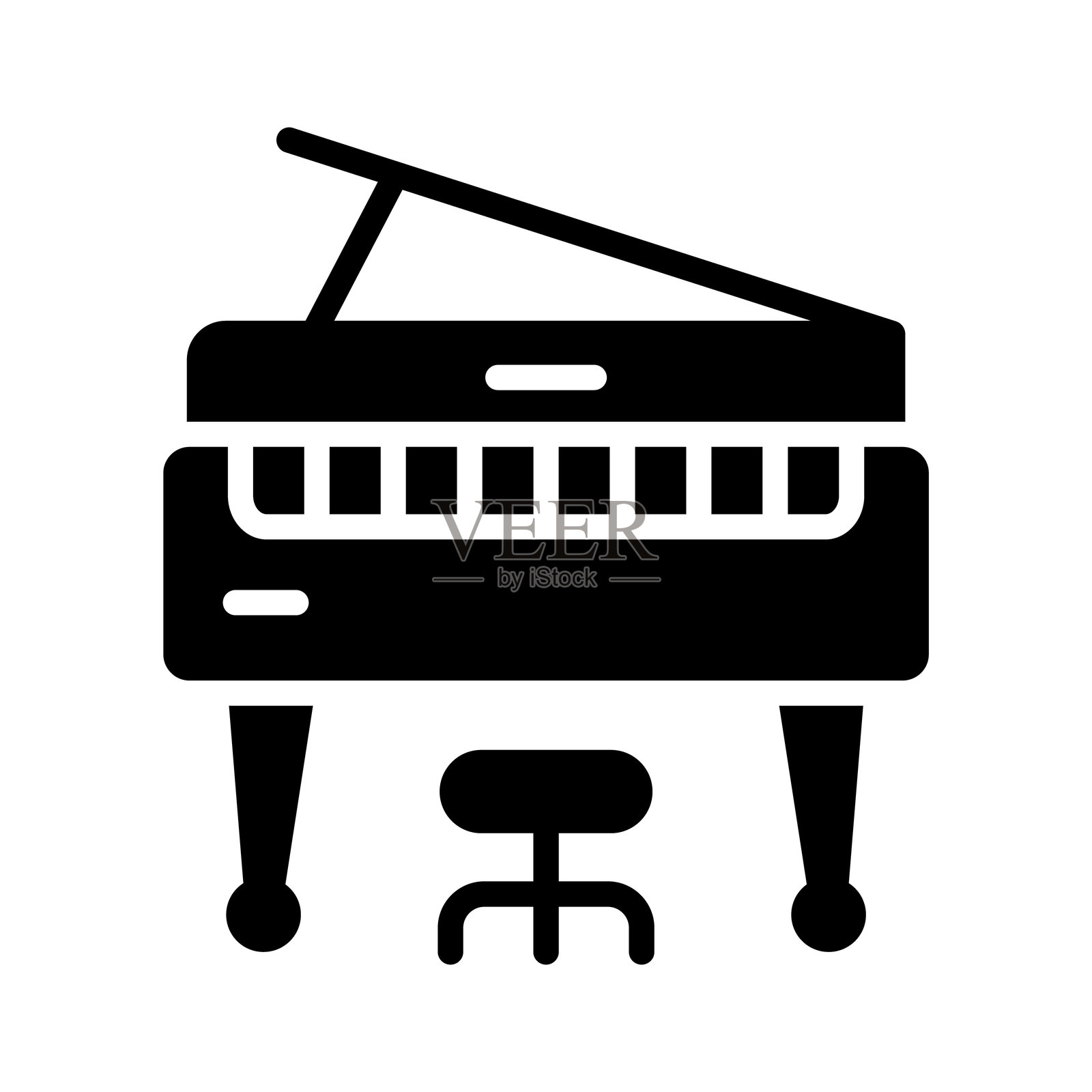 钢琴插画图片素材