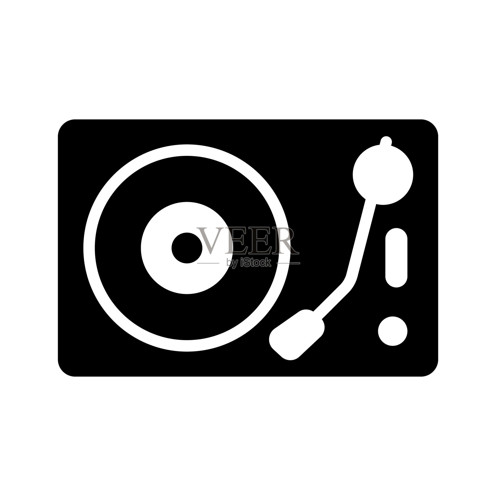 黑胶唱机插画图片素材