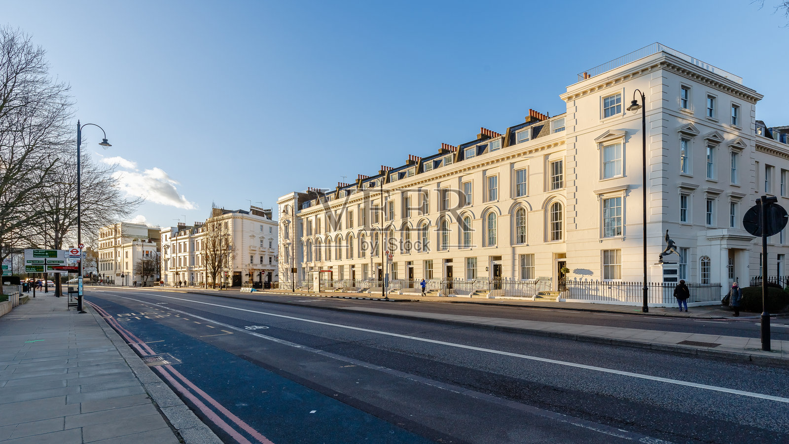 典型的伦敦市中心公寓建筑照片摄影图片