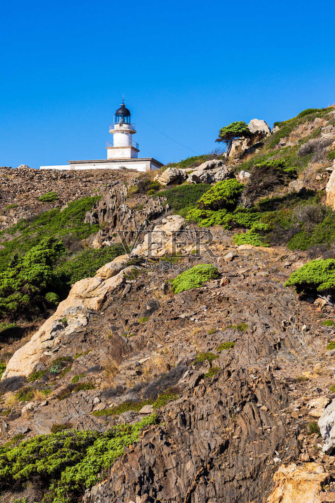 西班牙布拉瓦海岸的克雷乌斯角灯塔照片摄影图片