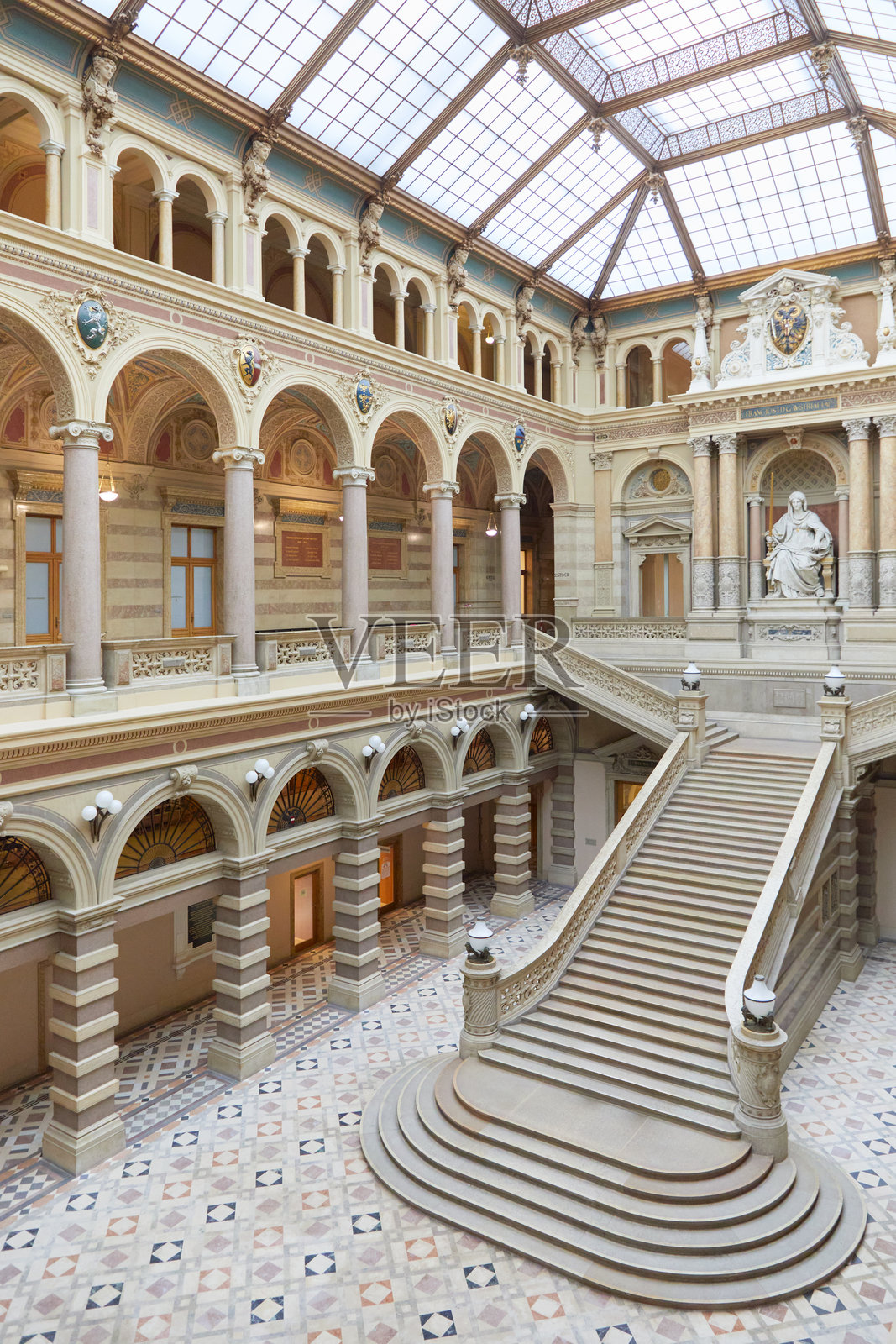 维也纳，奥地利的司法宫照片摄影图片