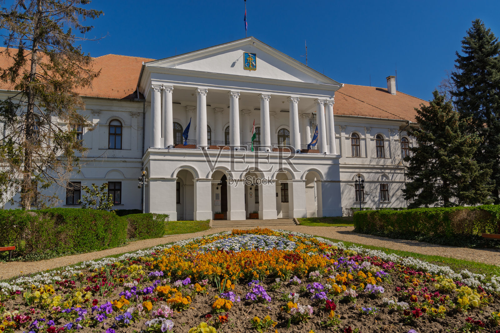 马科市政厅照片摄影图片