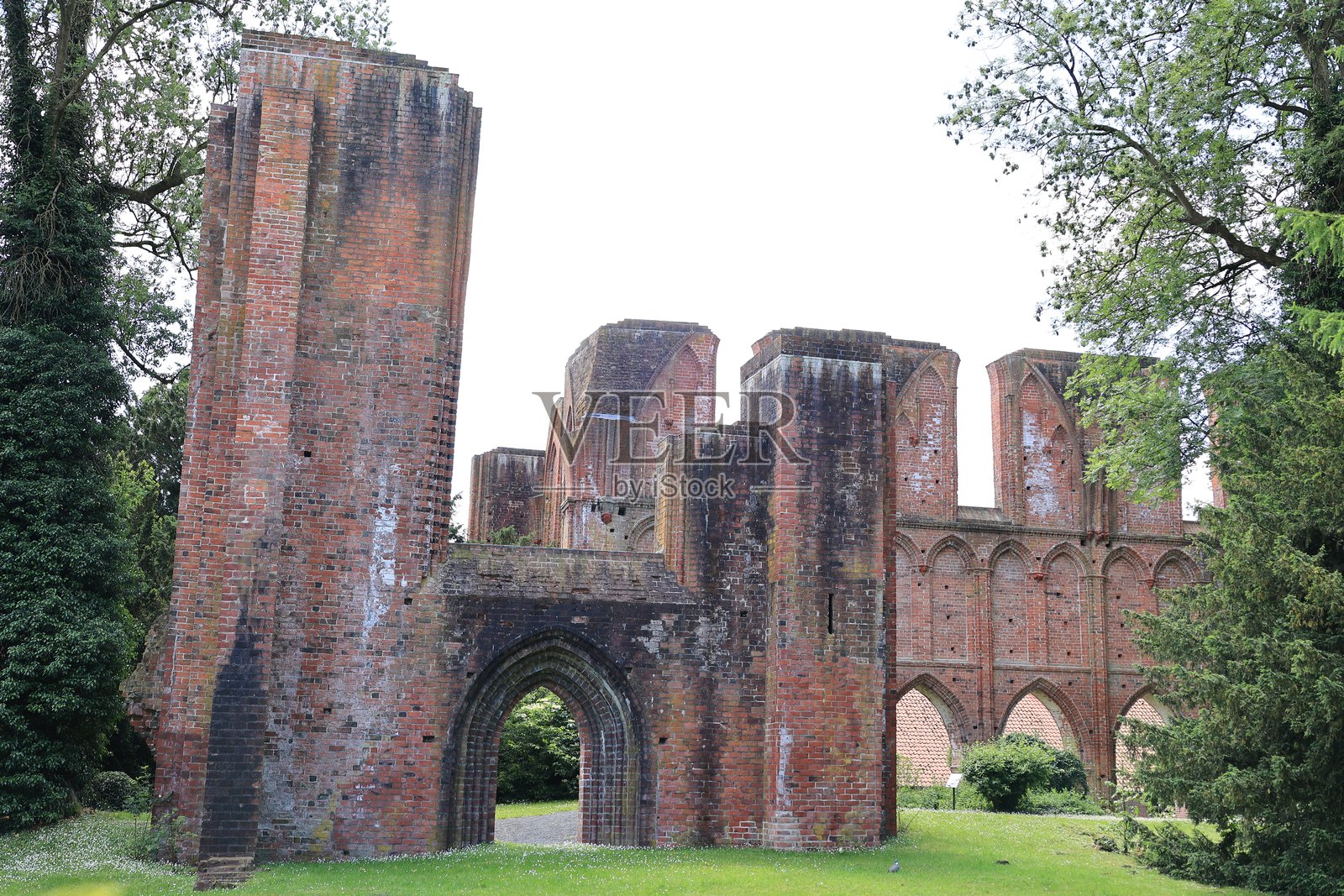 下萨克森州的胡德修道院印象照片摄影图片