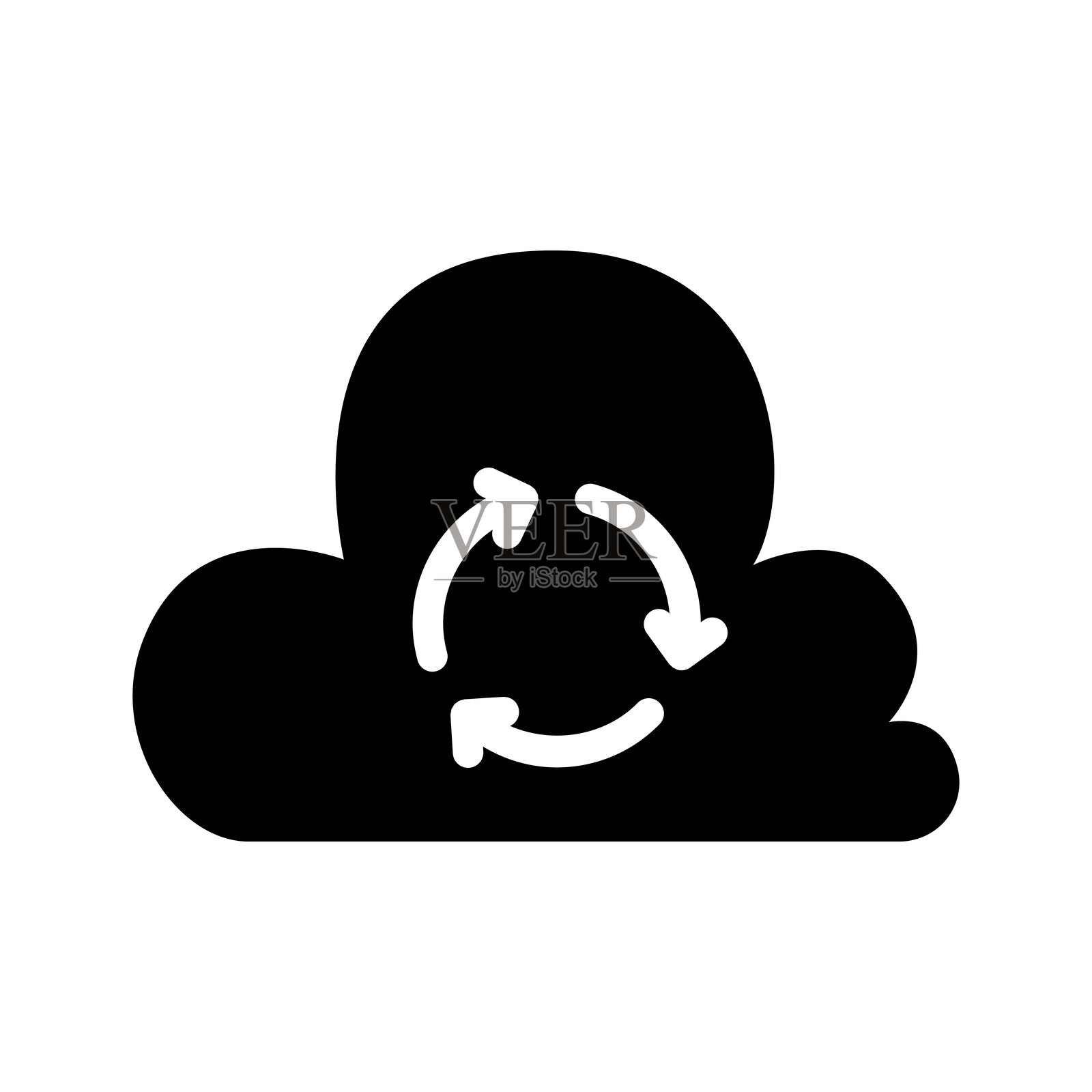 云服务器同步图标插画图片素材