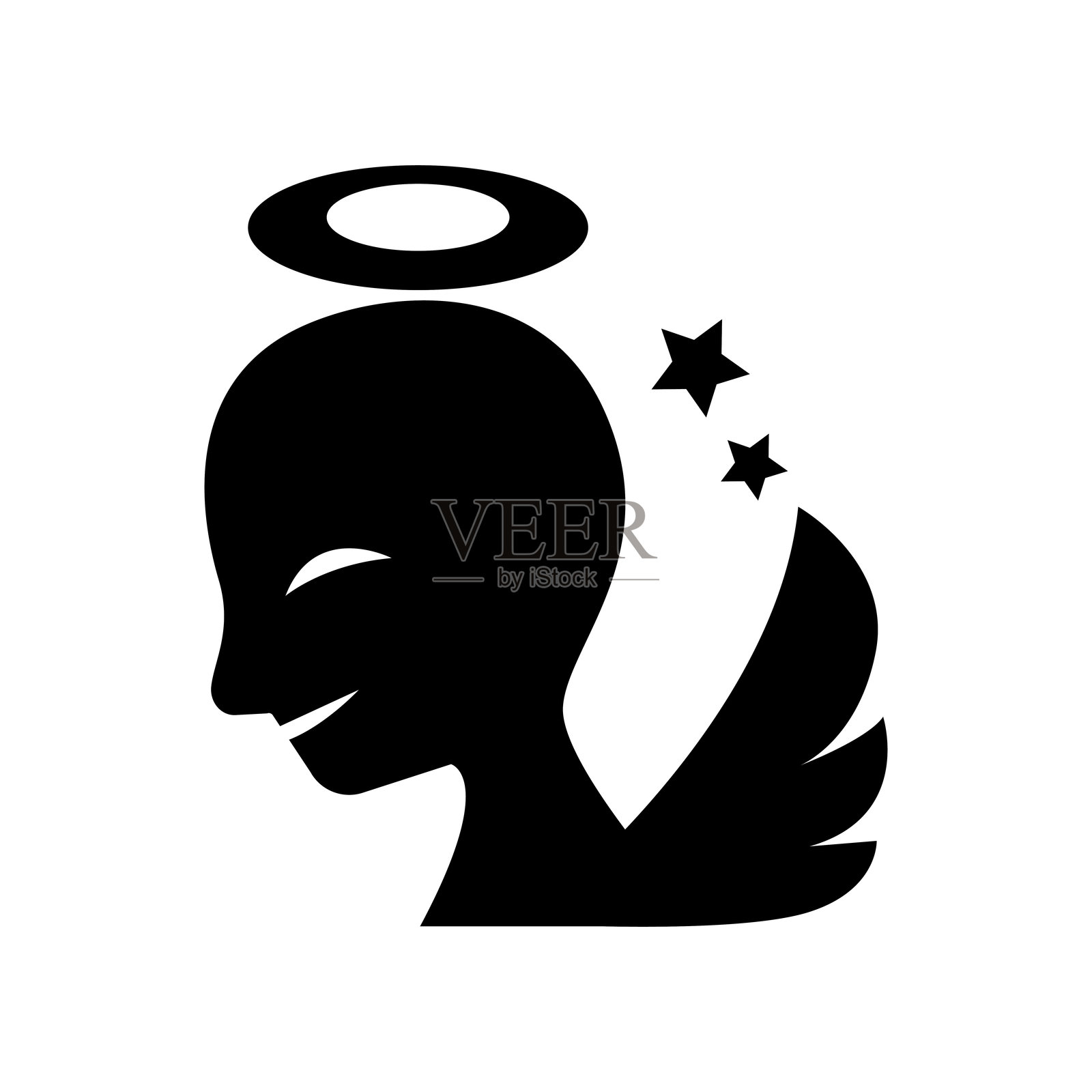 天使图标插画图片素材