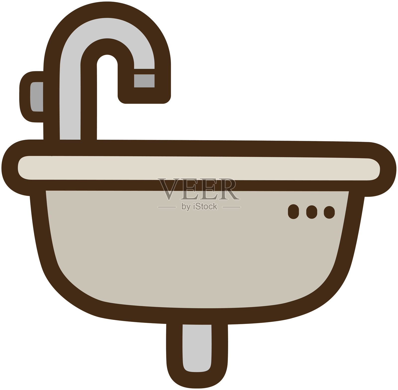 洗手盆 - 家居与室内涂鸦艺术与插图插画图片素材