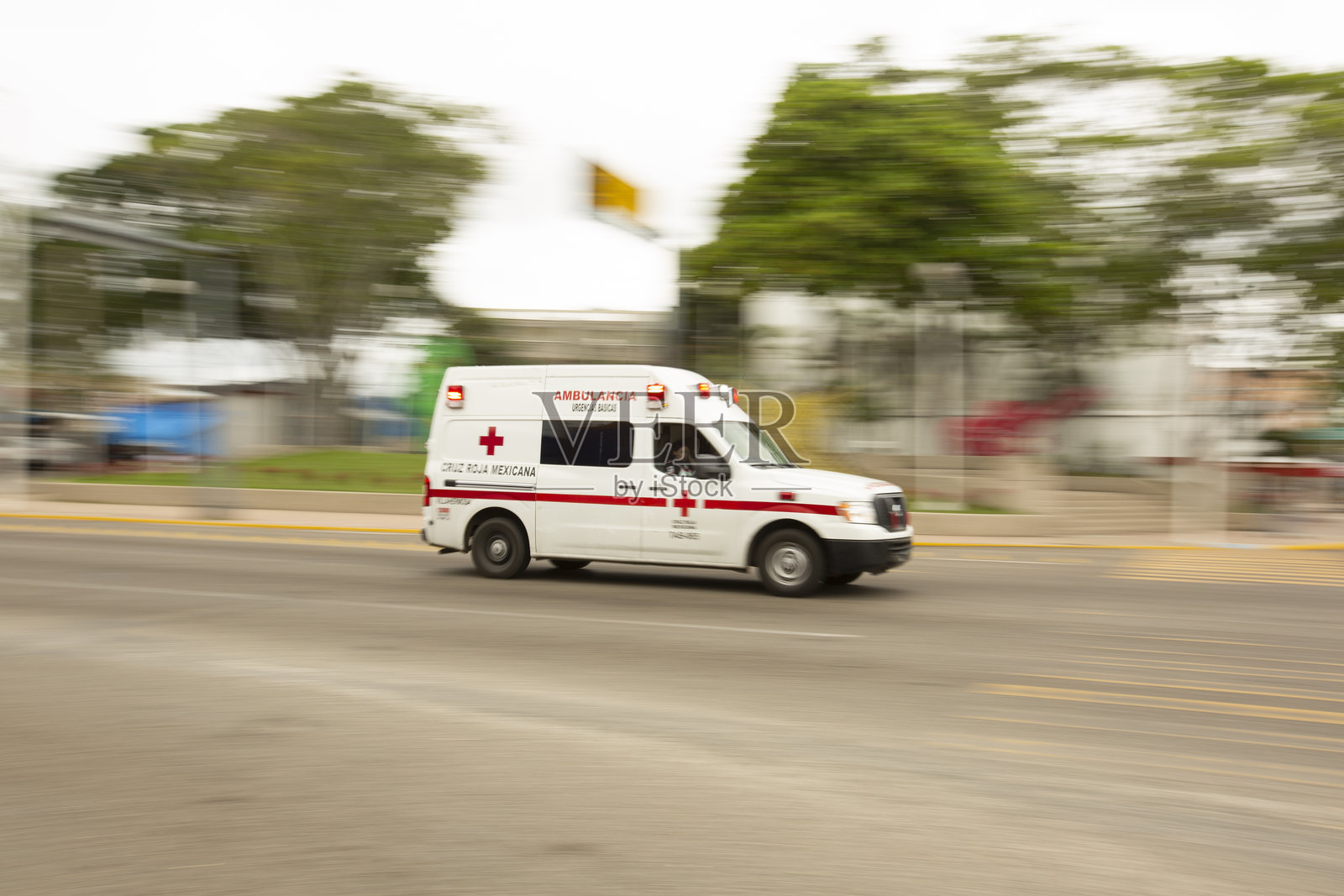 墨西哥维拉埃尔莫萨的救护车照片摄影图片