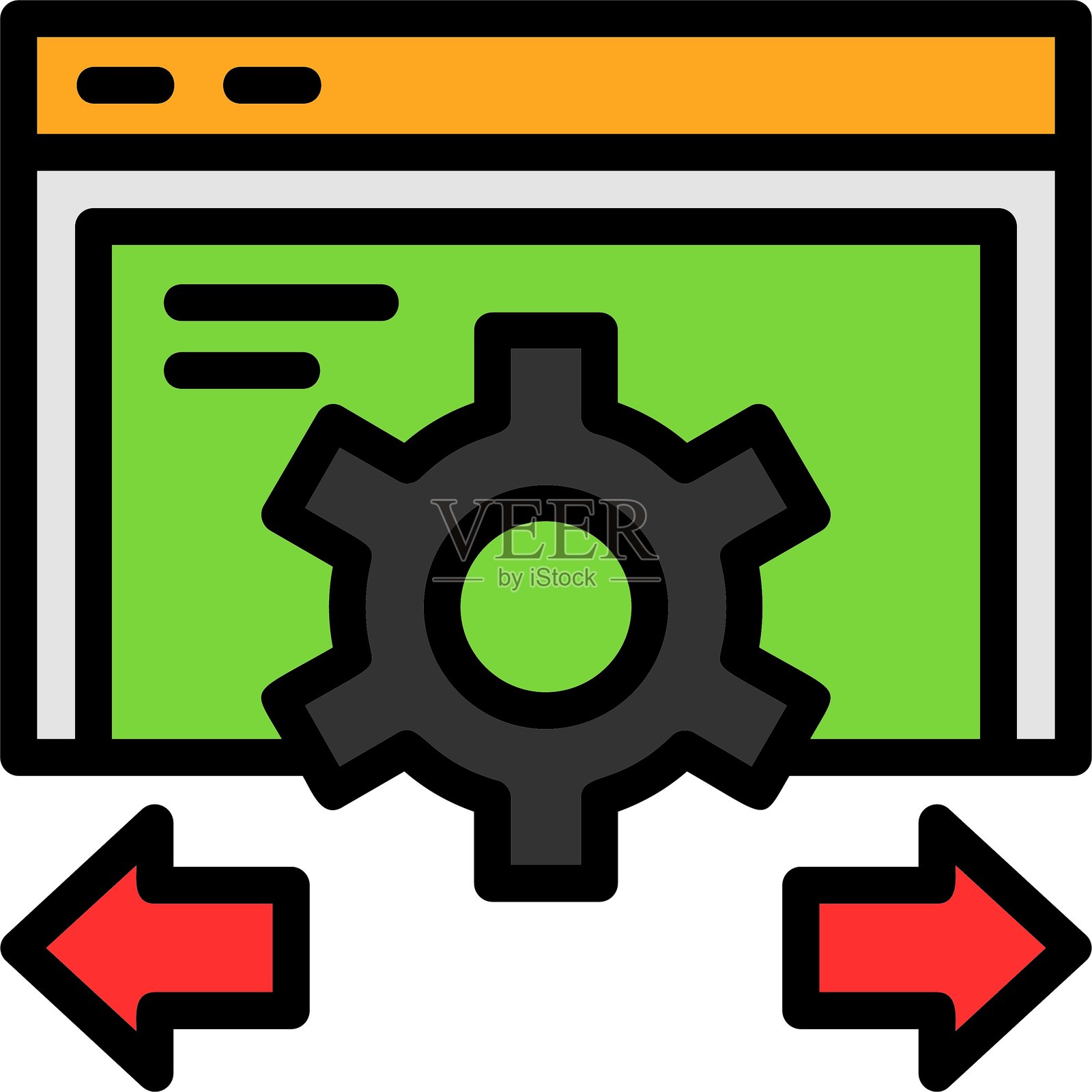 Ace Flow Line 填充风格图标设计插画图片素材