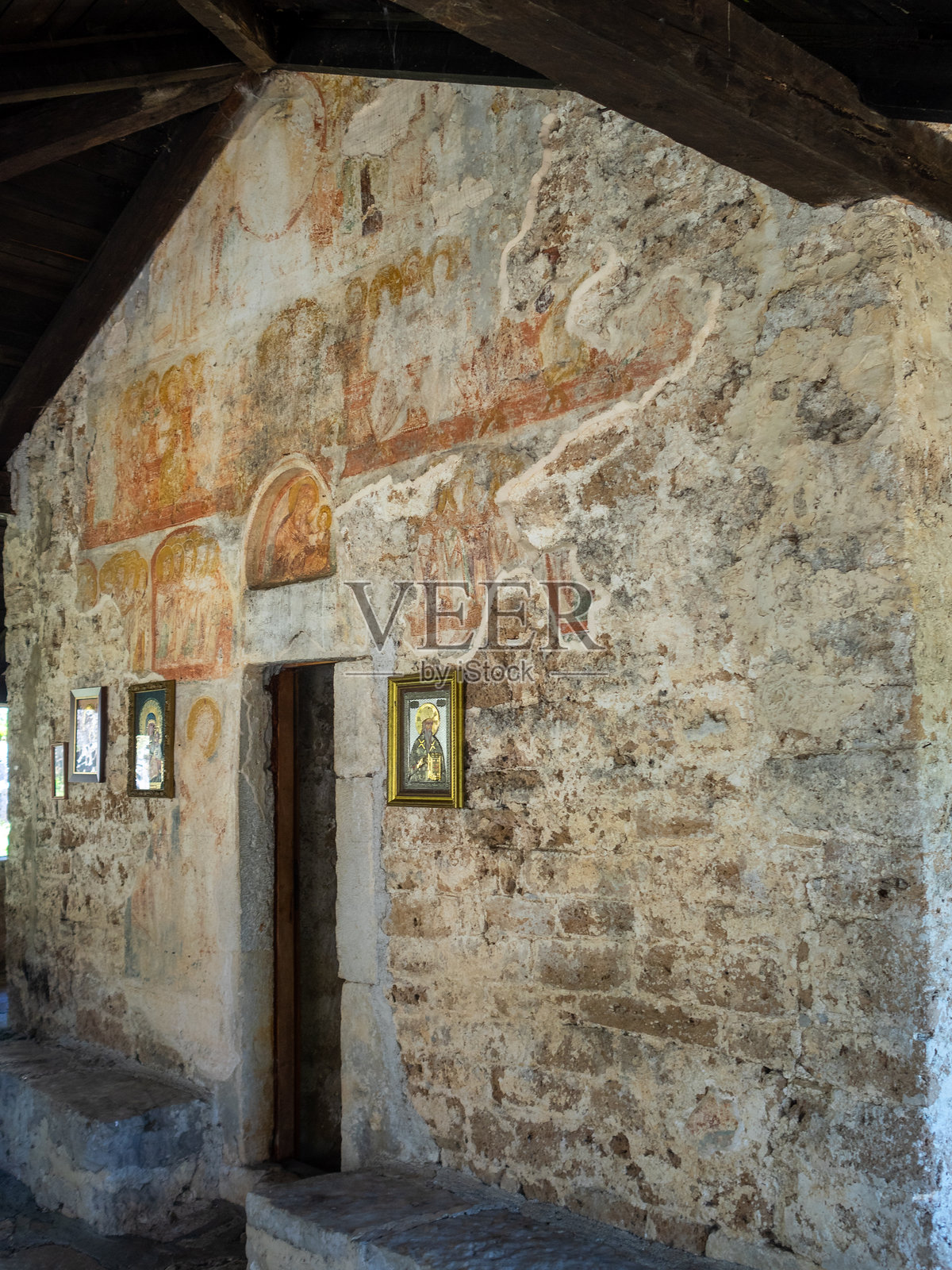 科姆修道院照片摄影图片