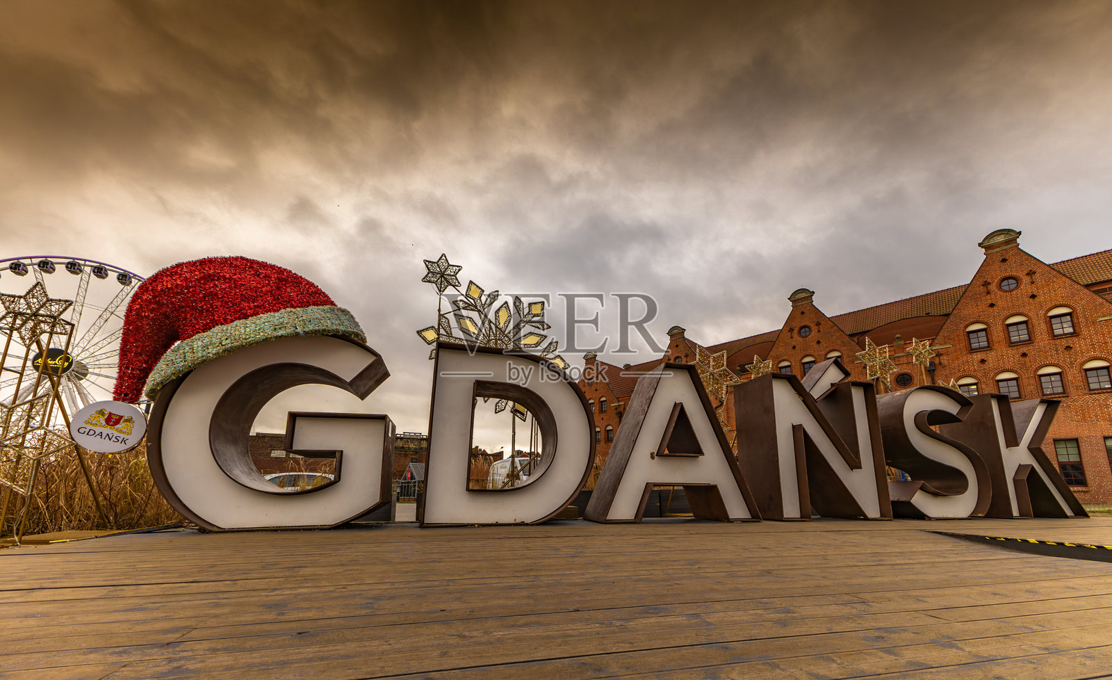 照明铭文格但斯克，沿着莫特瓦河漫步照片摄影图片