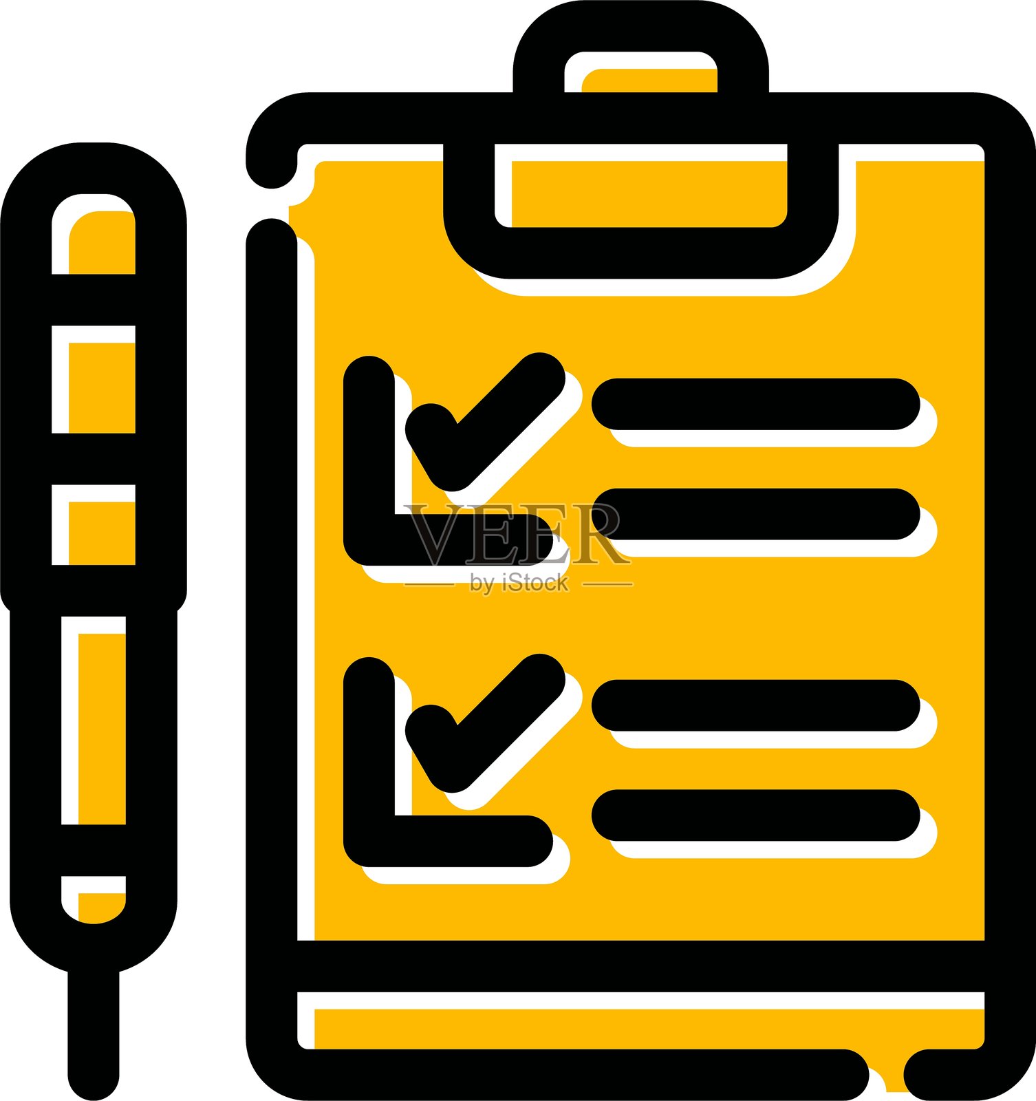 剪贴板图标插画图片素材