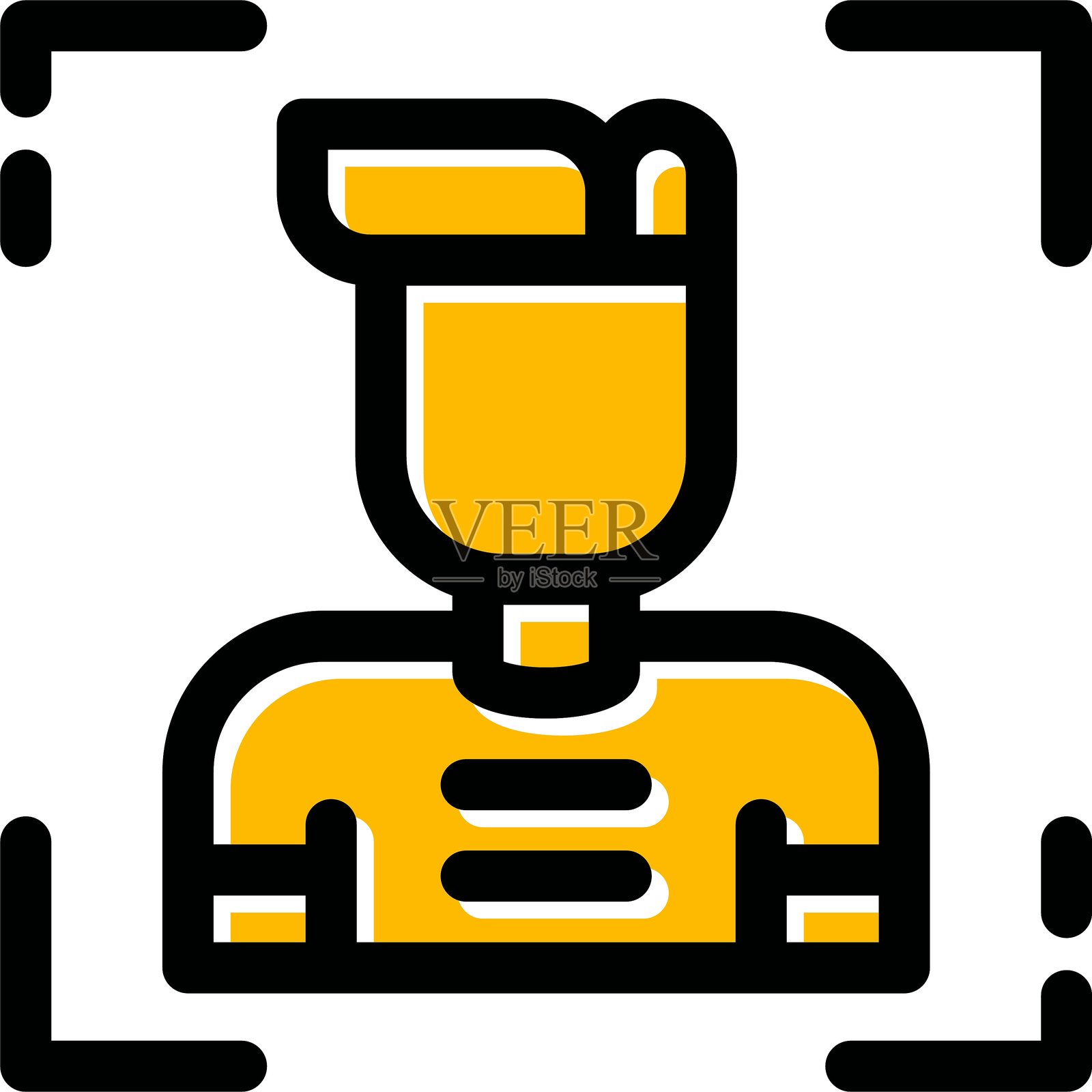 生物识别图标插画图片素材