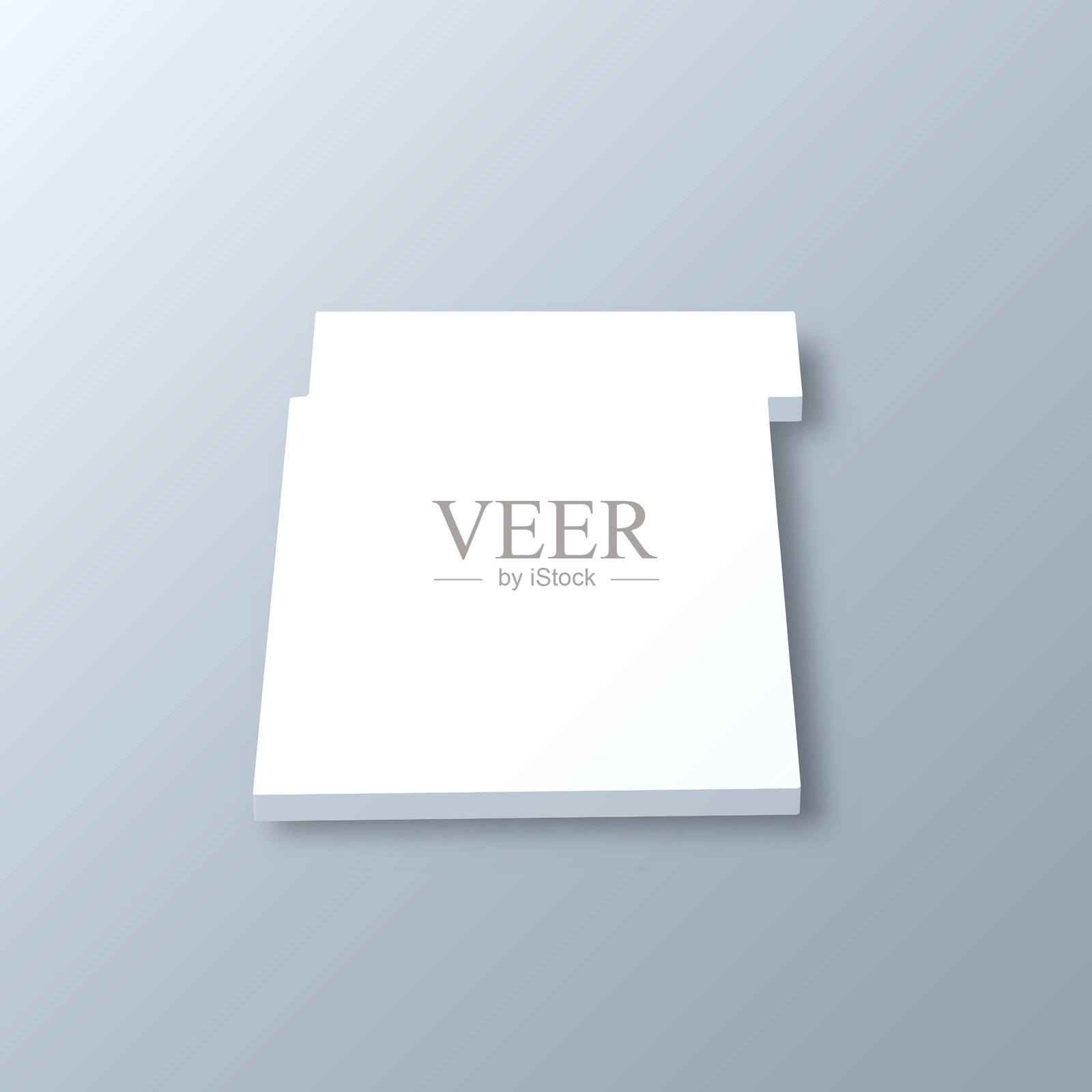 伊利诺伊州凯恩县。灰色背景上的3D地图插画图片素材